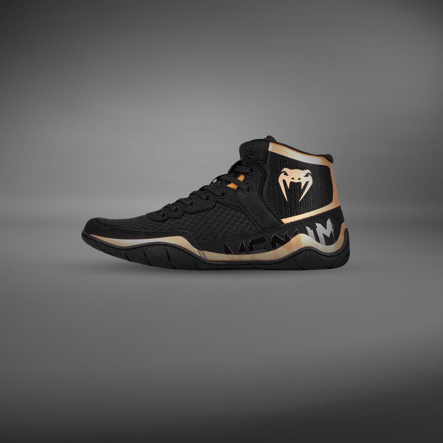 Venum Elite Scarpe da wrestling - Nero/Bronzo