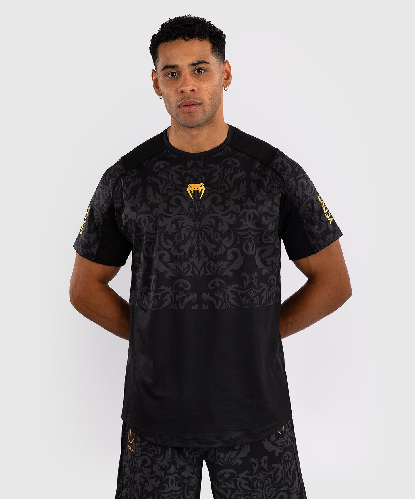 Venum x Topuria Unmatched Edition Maglietta Dry-Tech - Nero/Oro