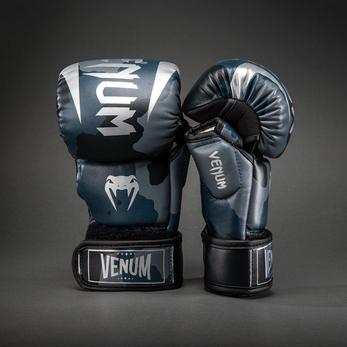 Venum Elite Guanti da Sparring - Blu Navy Scuro/Blu