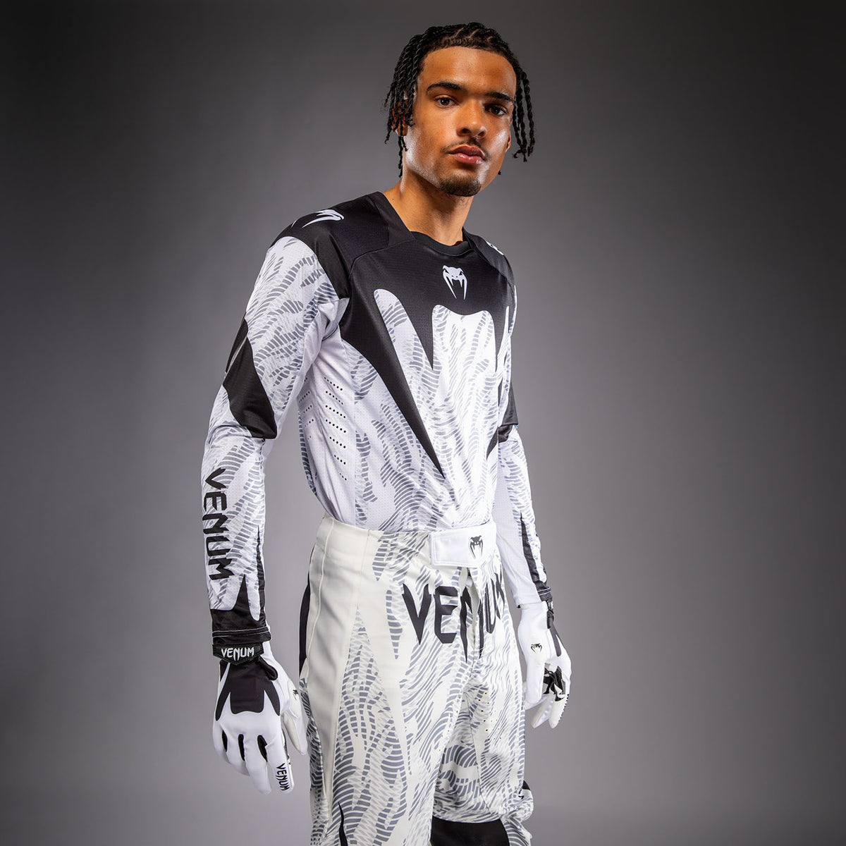 Venum MX Elite Maglia da Motorsports - Bianco