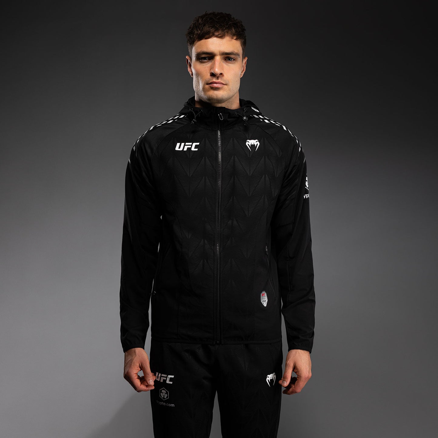 UFC Zenith by Venum Authentic Fight Night Felpa Walkout Uomo Personalizzato - Nero