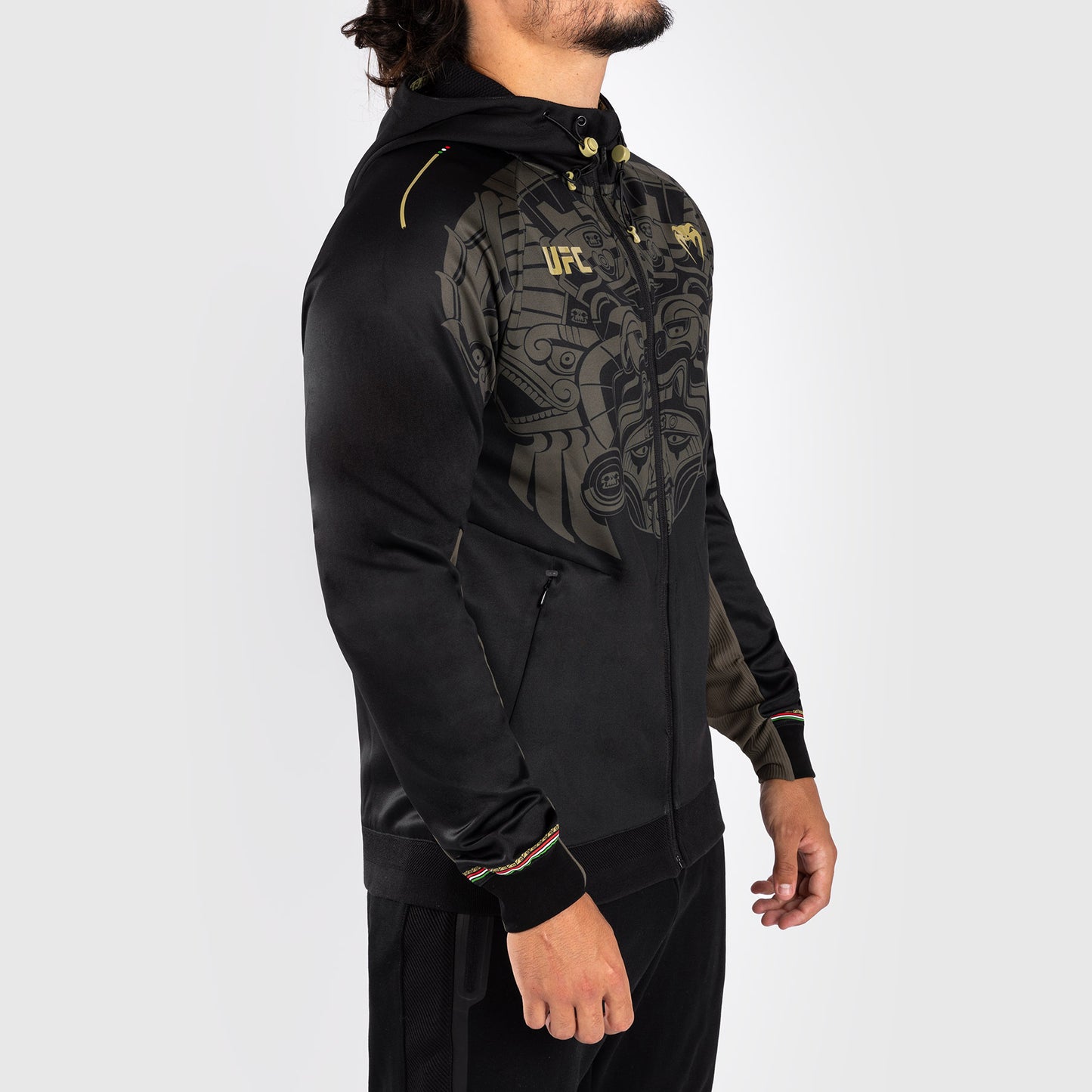 Noche UFC by Venum Authentic Fight Night Felpa con cappuccio da uomo - nera