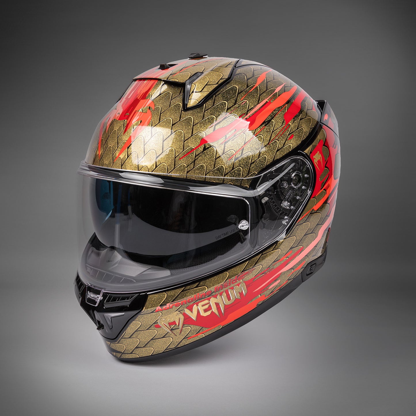 Casco moto Venum x Shark SKWAL i3 - Rosso/Oro