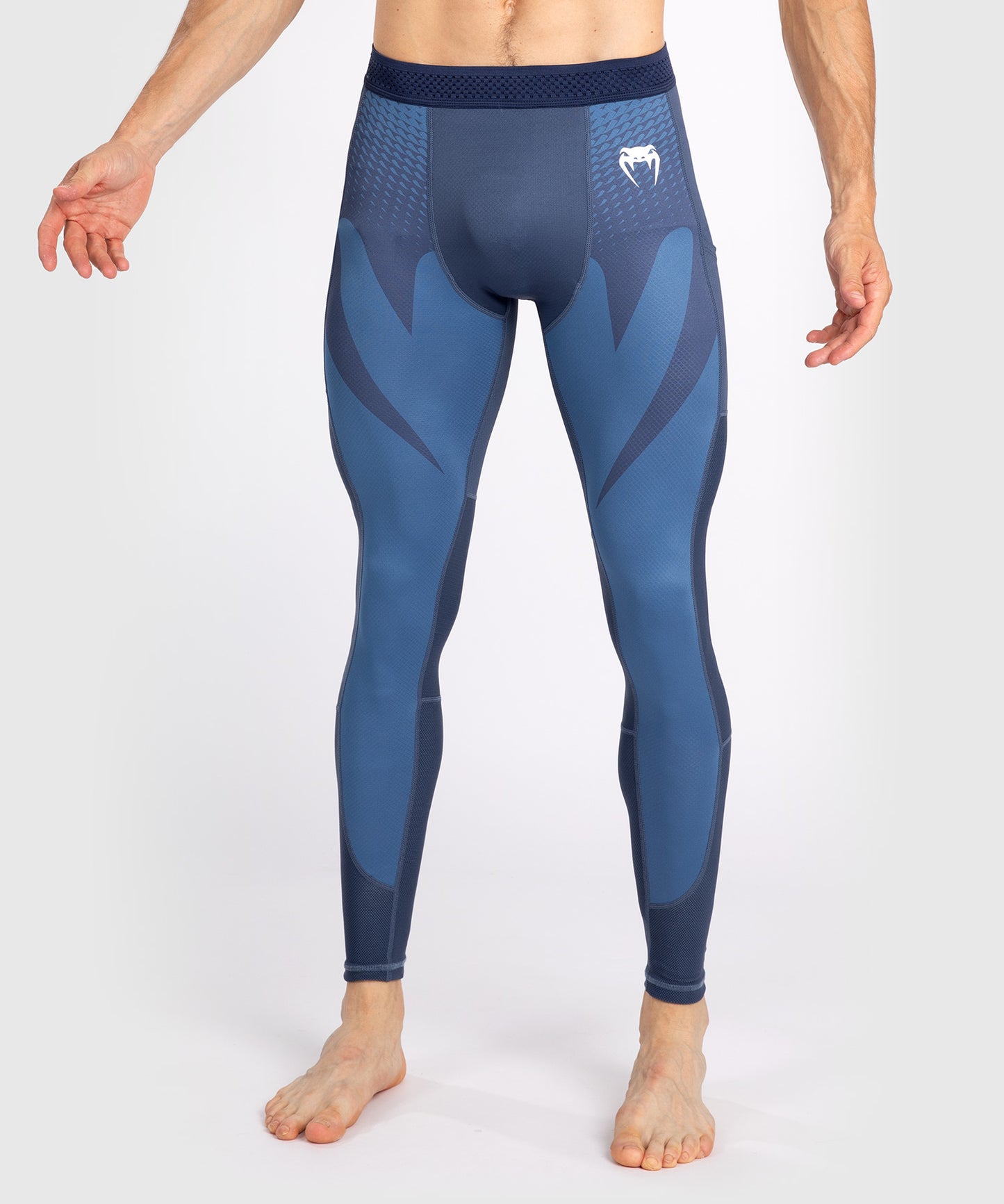 Venum Attack Pantaloni a Compressione da Uomo - Blu Navy