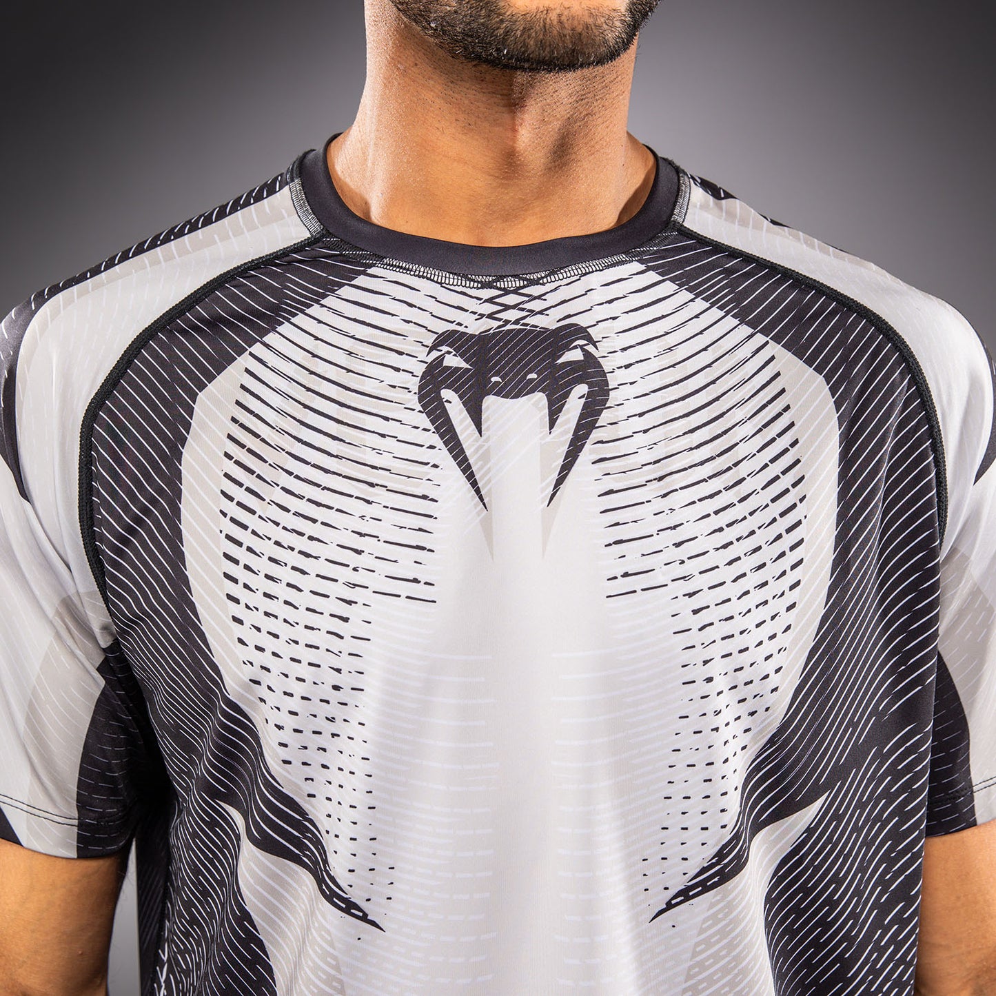 Venum Galactic 3.0 Maglietta Dry Tech - Bianco Sporco/Nero