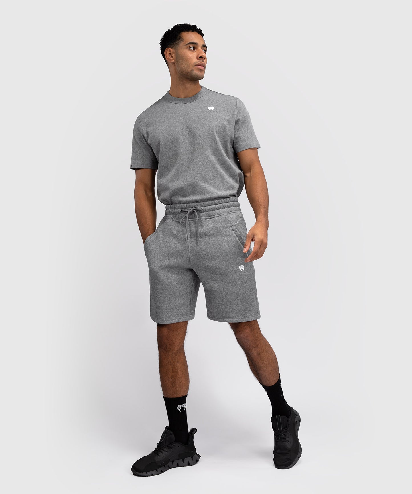 Venum Silent Power Pantaloni Corti in Cotone - Cloudy Grey