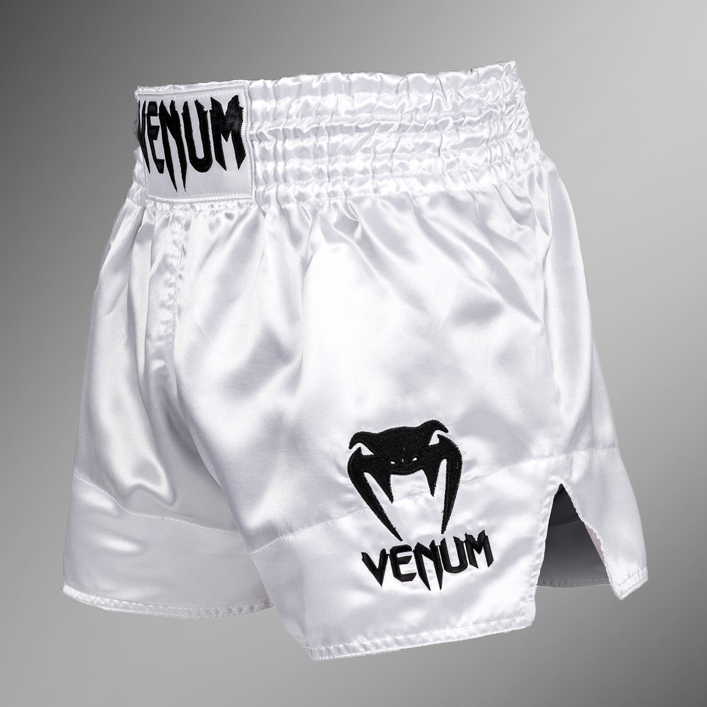 Venum Classic Pantaloncini da Muay Thai - Bianchi/Neri