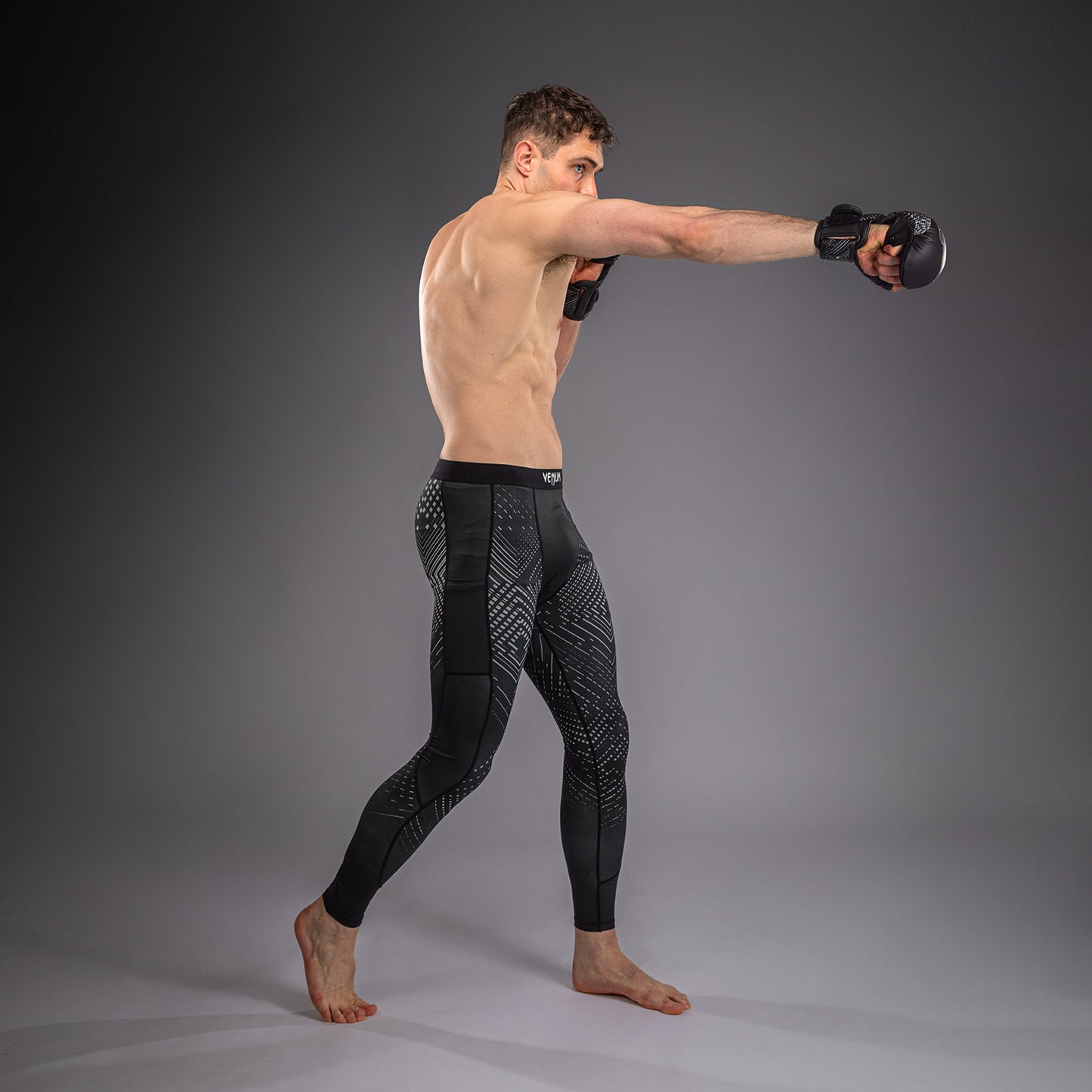 Venum Midnight Fury Spats – Nero/Grigio/Argento