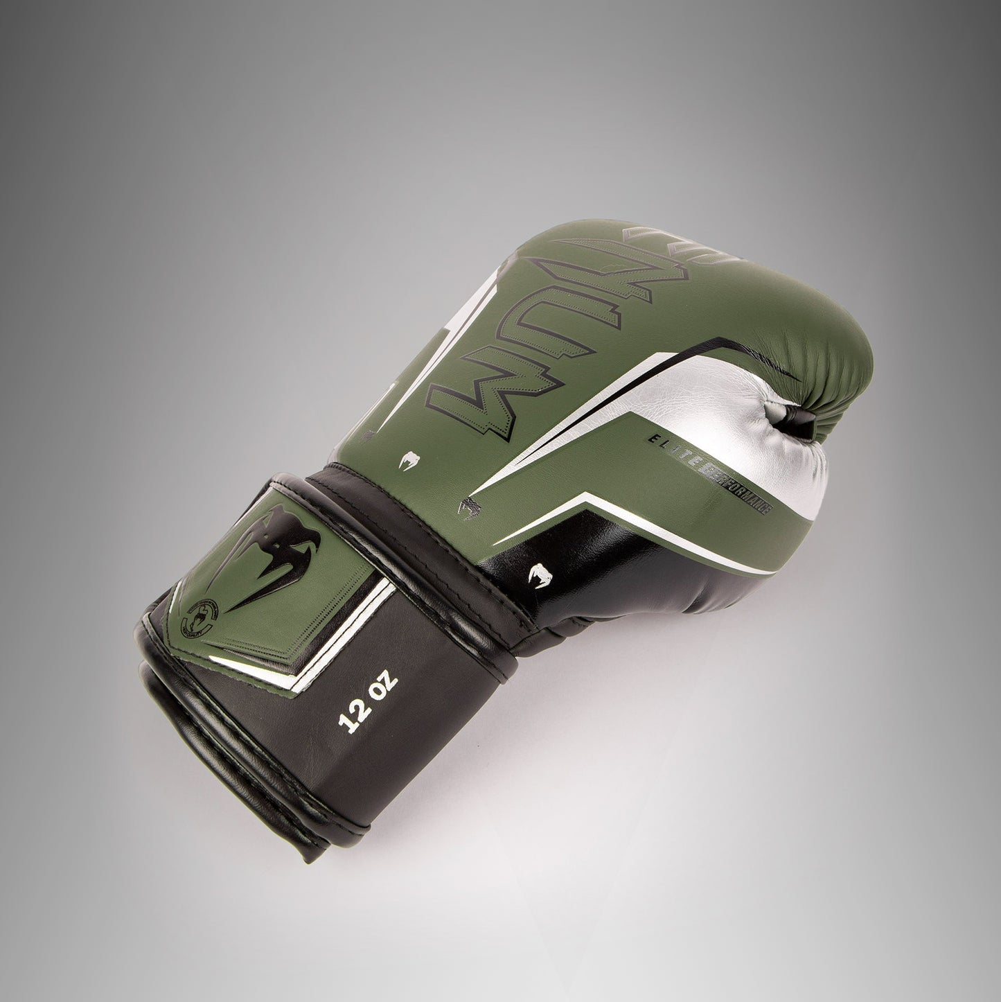 Guantoni da boxe Venum Elite Evo - Kaki/Argento