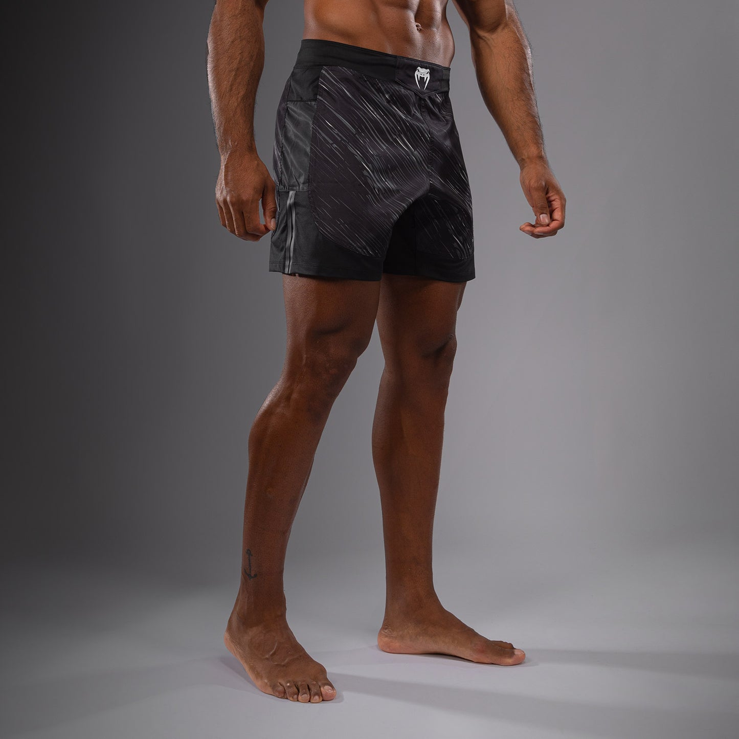 Venum Rapid Light Pantaloncini da combattimento - Nero/Grigio Tempesta
