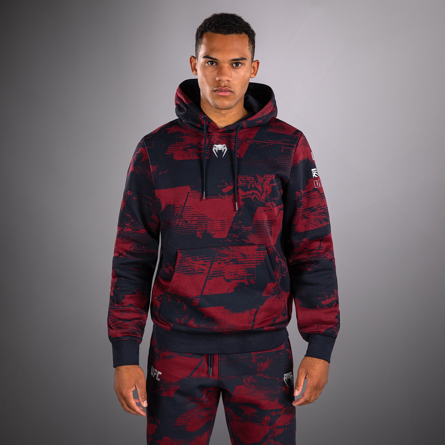 UFC Zenith by Venum Authentic Fight Week Felpa Uomo - Blu navy/Bordeaux/Argento