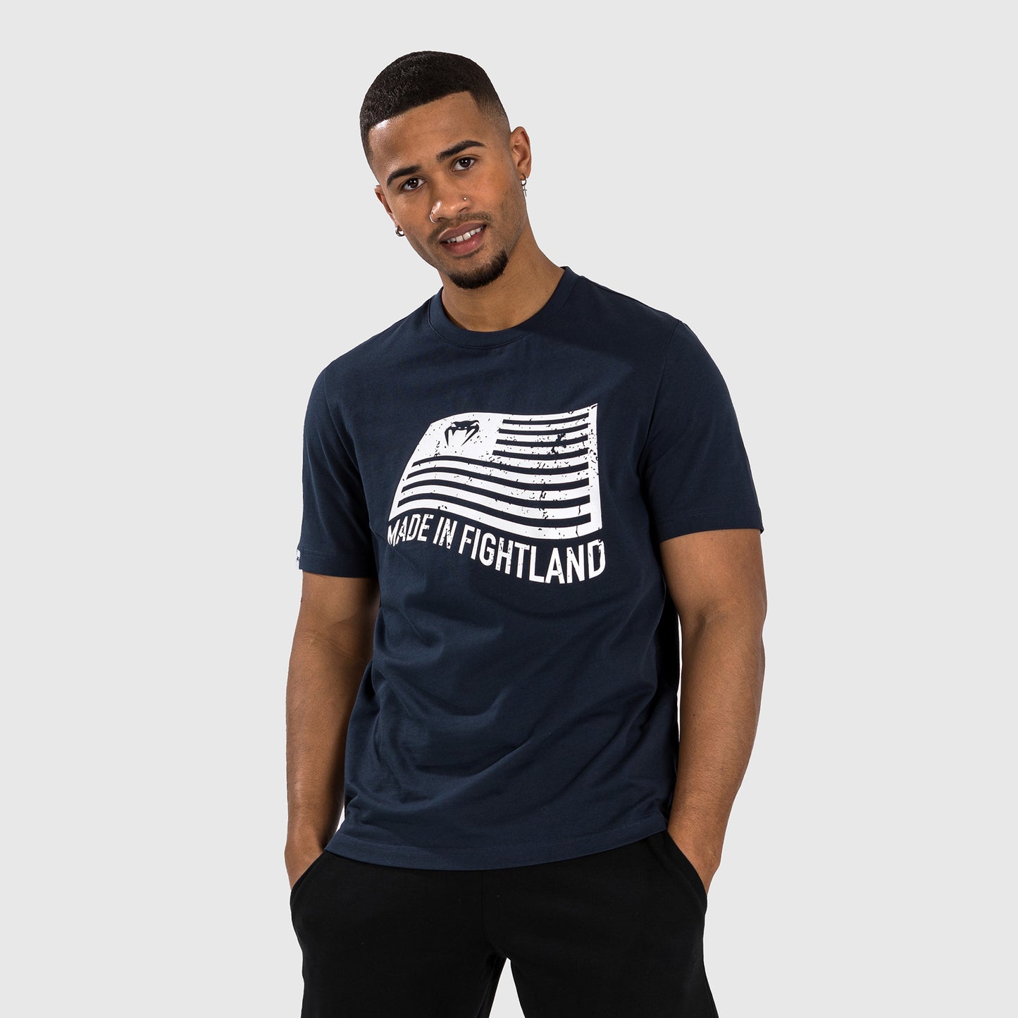 Venum Made in Fightland Maglietta - Blu navy/bianco