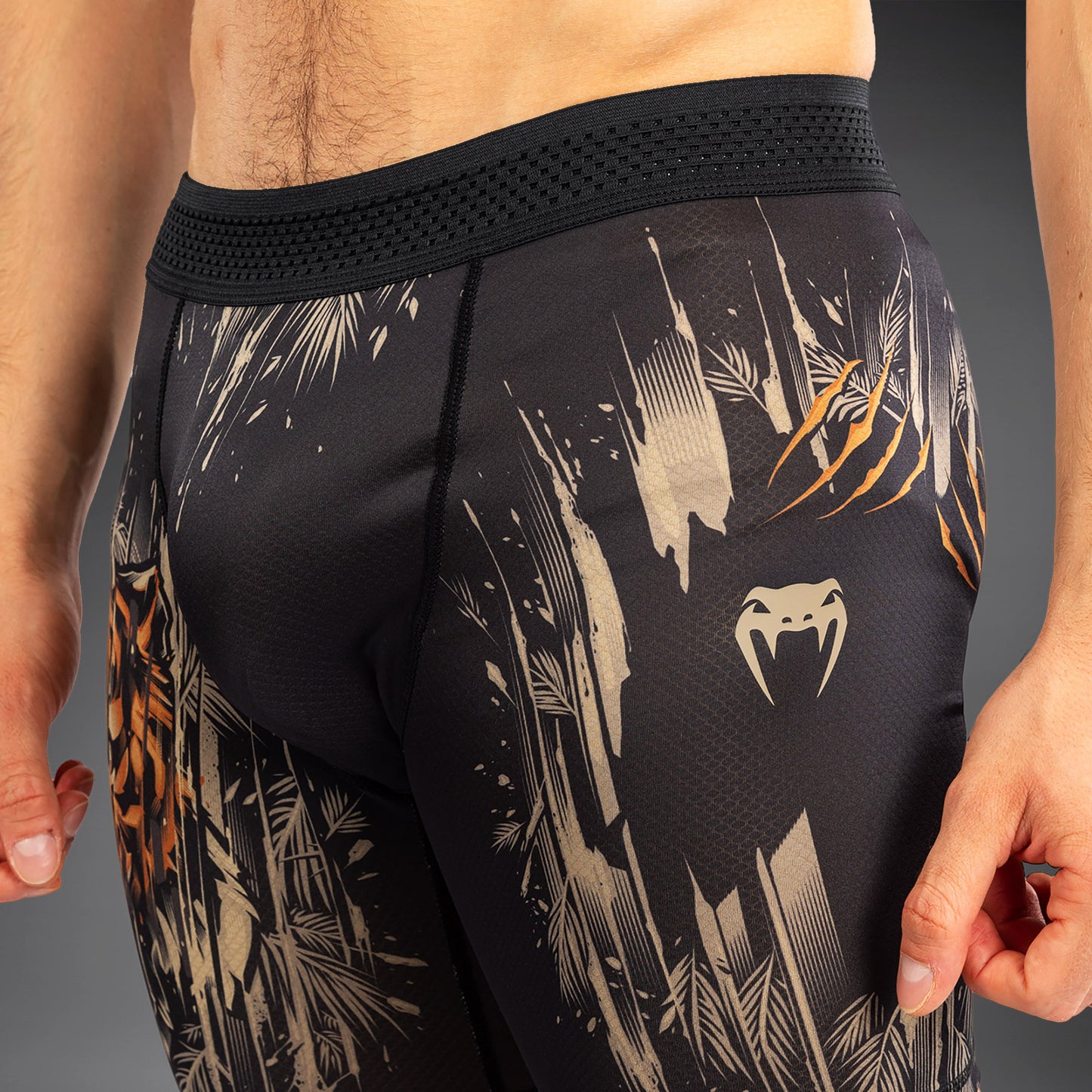Venum Tiger Vale Tudo Uomo - Nero/Arancione Neon
