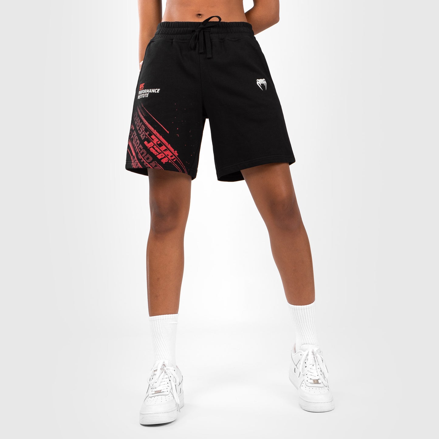 Pantaloncini UFC Venum Performance Institute 2.0 Coton - Nero/Rosso