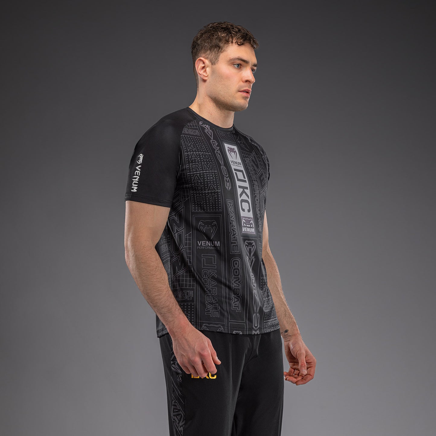 Karate Combat by Venum Maglietta Dry Tech – Nero/Grigio