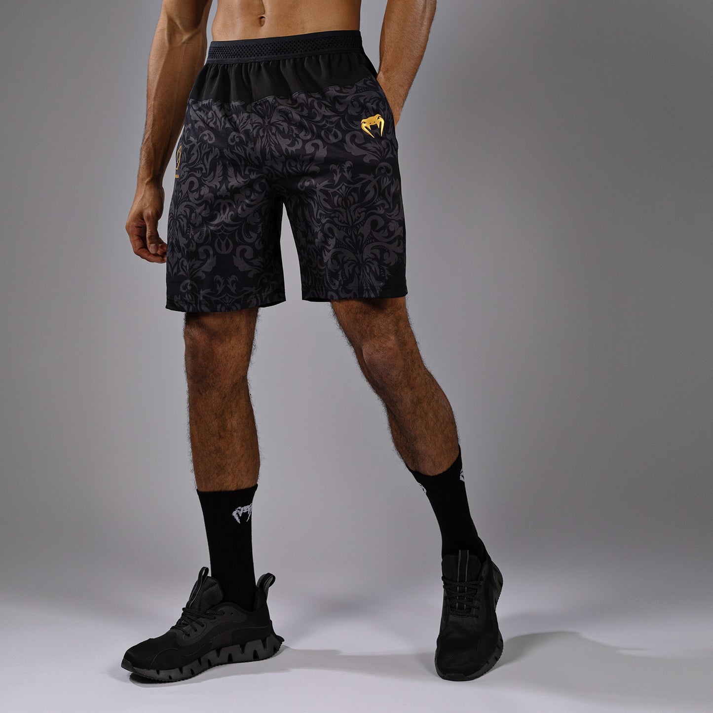 Venum x Topuria Unmatched Edition Pantaloni da Allenamento - Nero/Oro