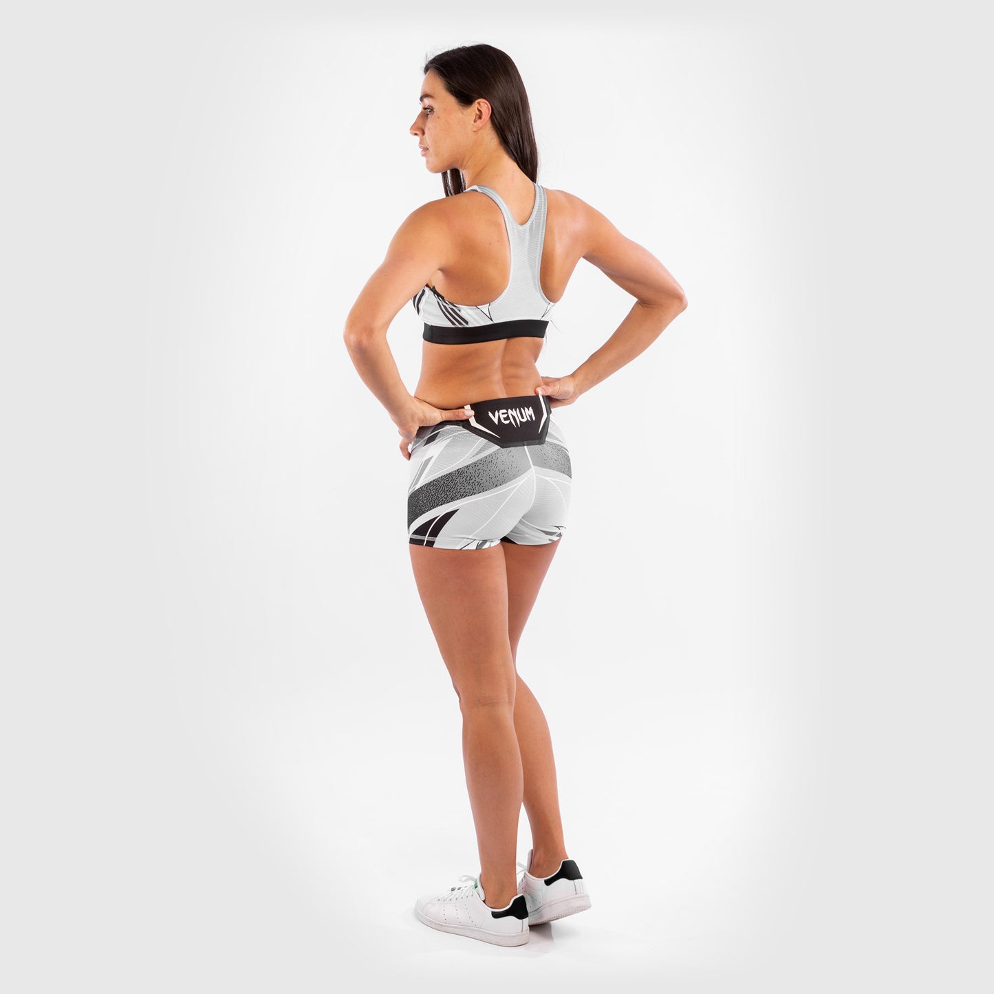Pantaloncini da Vale Tudo Donna UFC Venum Authentic Fight Night - Vestibilità Corta - Bianco