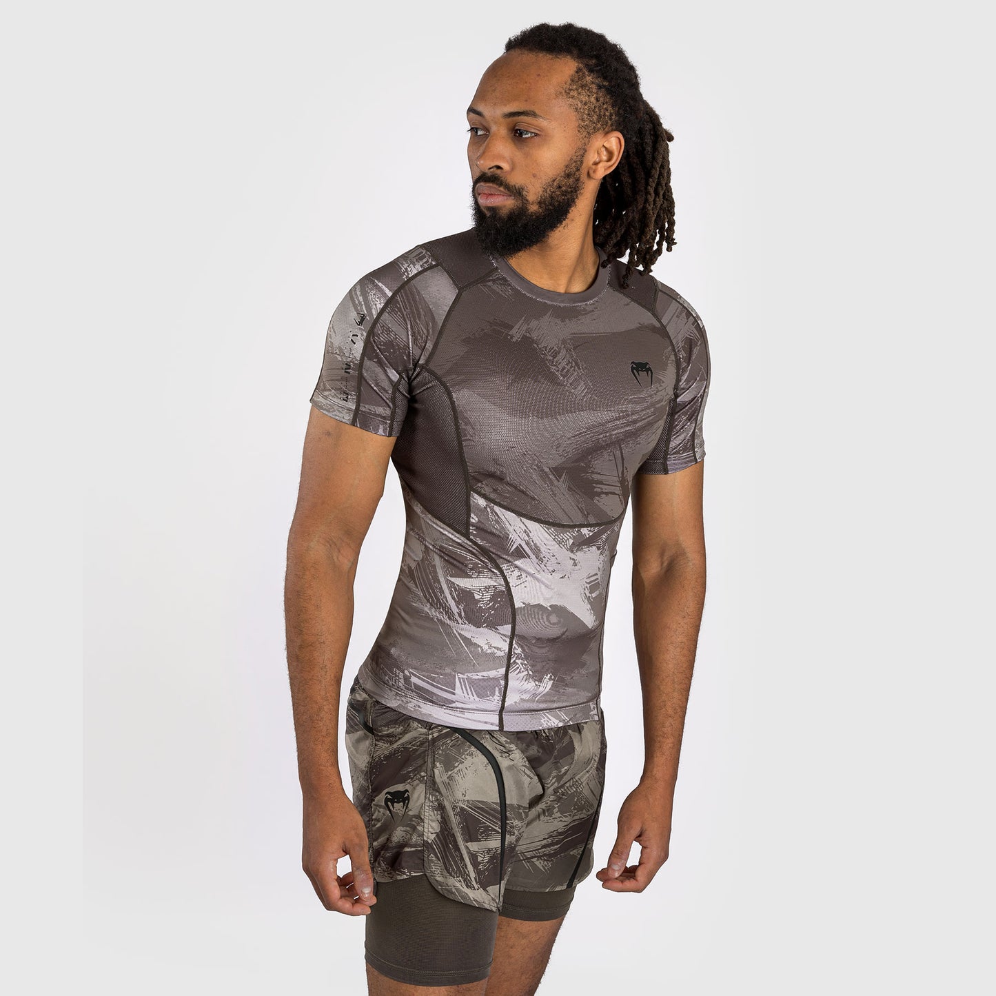 Venum Electron 3.0 Rashguard a manica corta - Sabbia