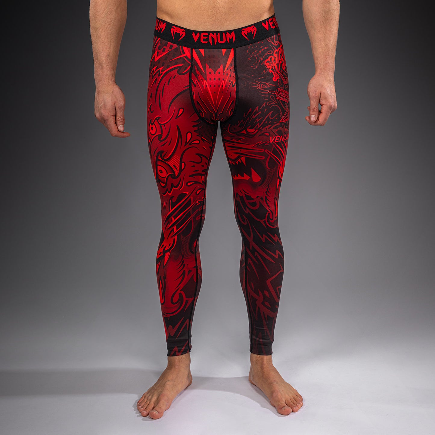 Venum Wolf Atak Spats – Nero/Rosso