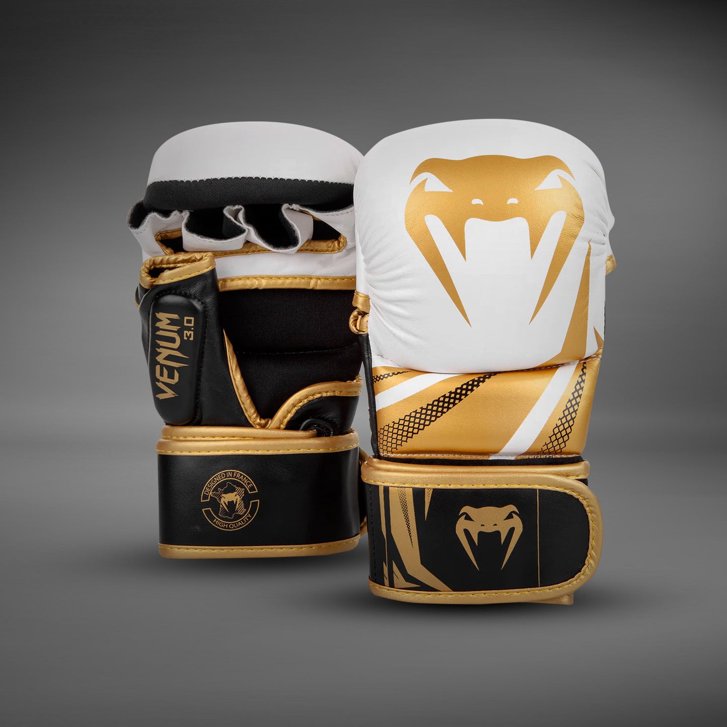 Venum Challenger 3.0 Guanti da combattimento - Bianco/Nero/Oro