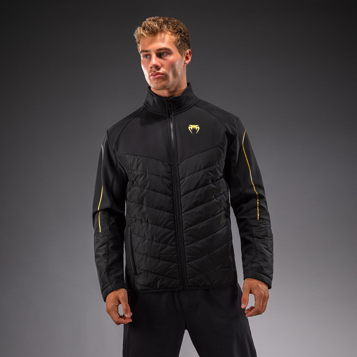 Venum Paddock Giacca softshell - Nero/Oro