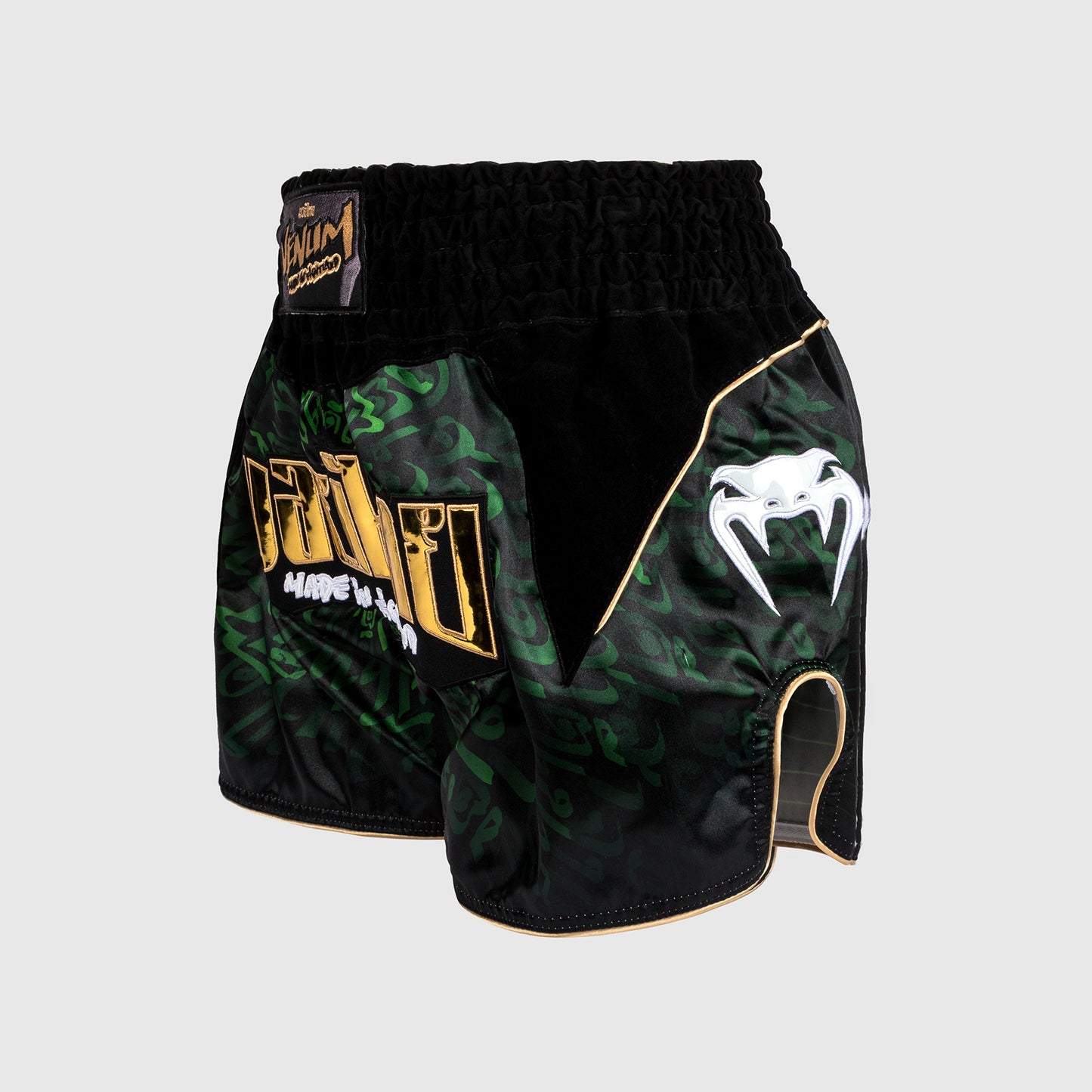 Venum Attack Pantaloncini da Muay Thai - Nero/Verde