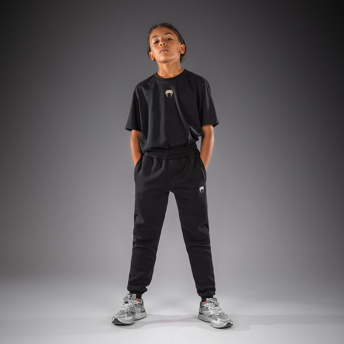 Venum Attack Fleece & Weave Pantaloni jogger per bambini - Nero