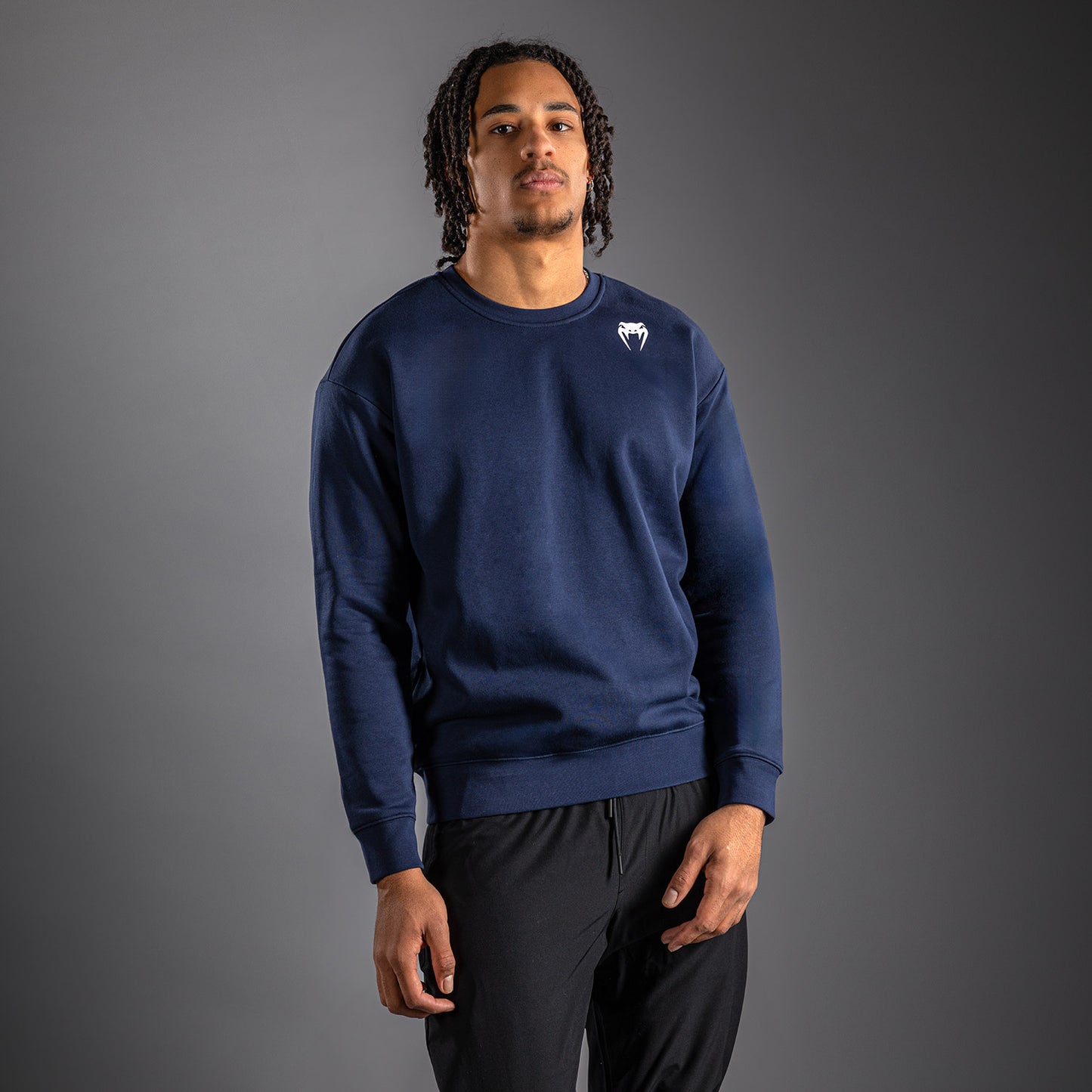 Venum Lineup Felpa Girocollo Navy - Blu/Bianco