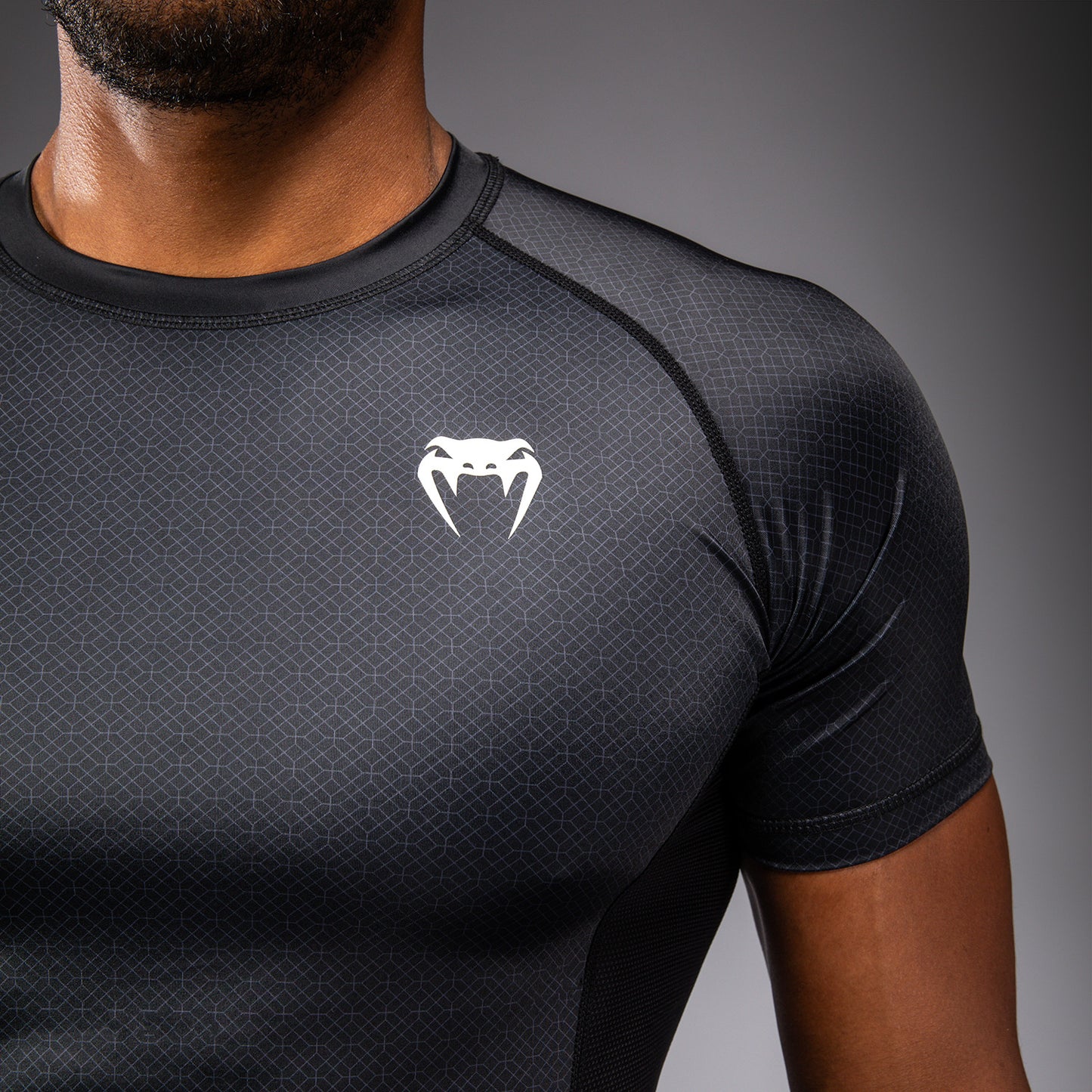 Venum x Roger Gracie Academy Rashguard a Maniche Corte - Nero