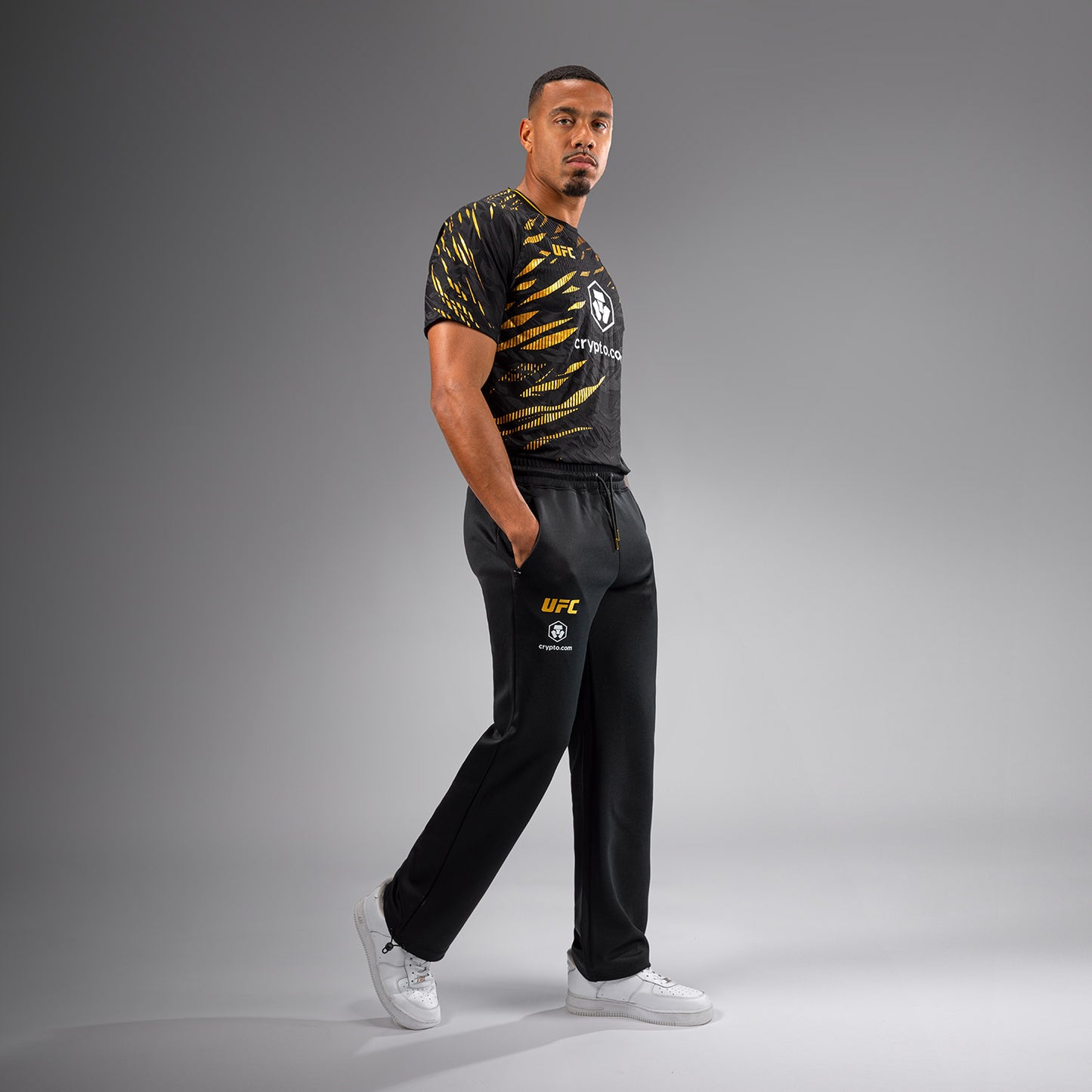 UFC Fusion by Venum Authentic Fight Night Pantaloni a Gamba Dritta per Uomo - Champion