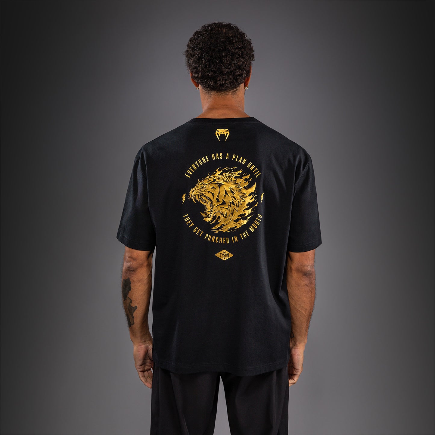 Venum x Mike Tyson Tiger Maglietta - Nero/Oro