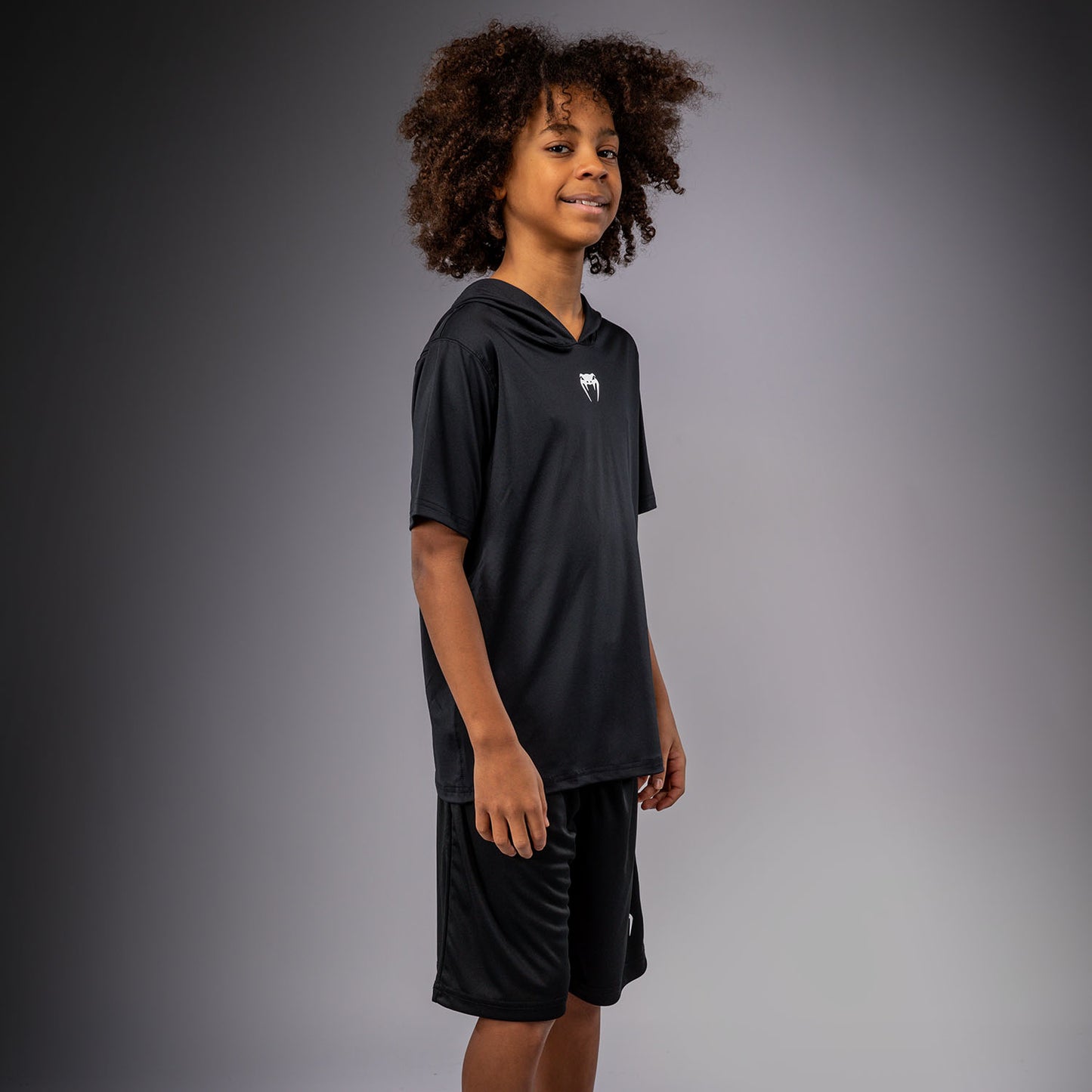 Venum Elite Felpa Dry-Tech a Maniche Corte per Bambini - Nero