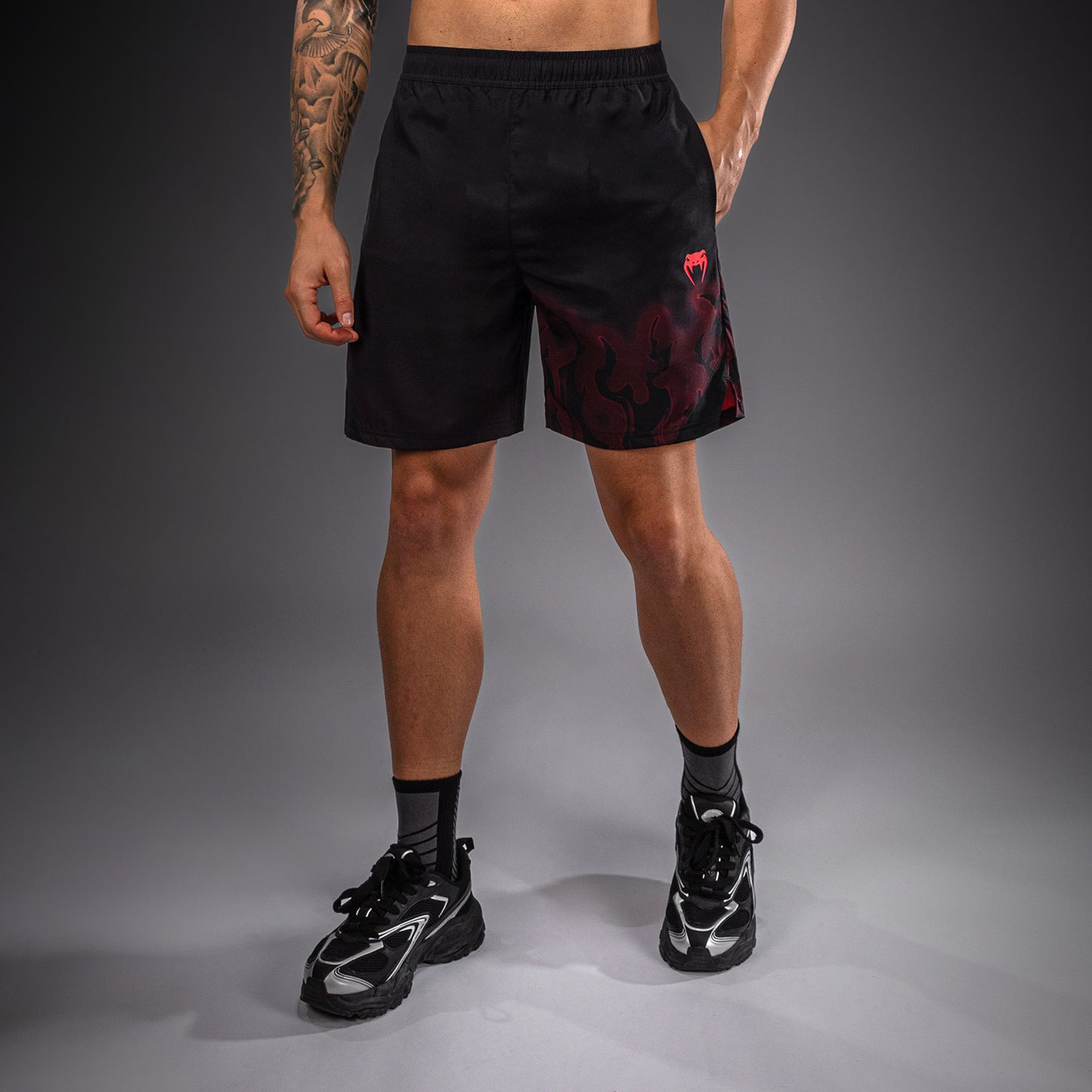 Venum Spectre Pantaloncini da Allenamento – Nero/Rosso