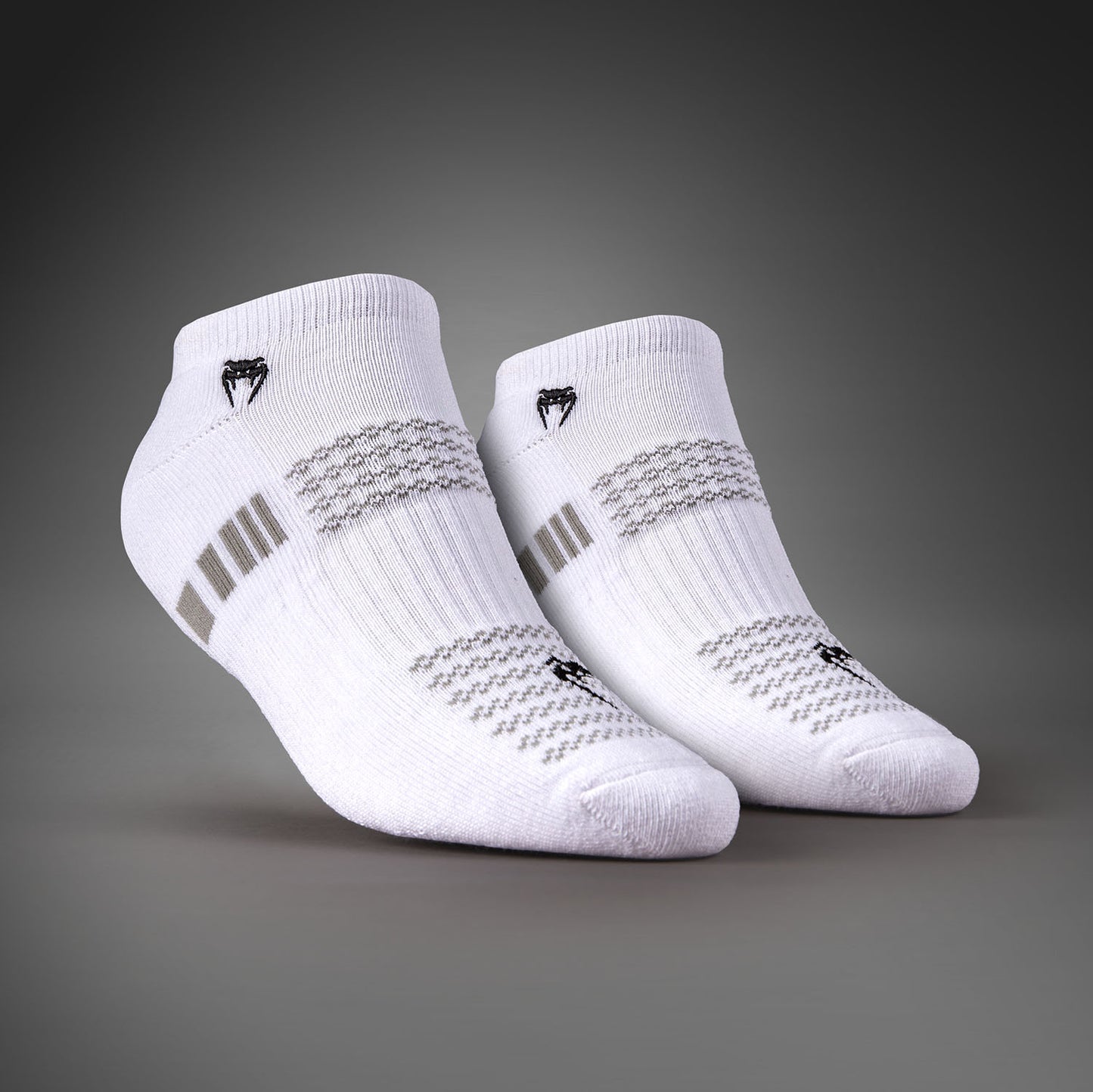 Venum Vector Calze No-Show 3 Pezzi - Bianco/Grigio