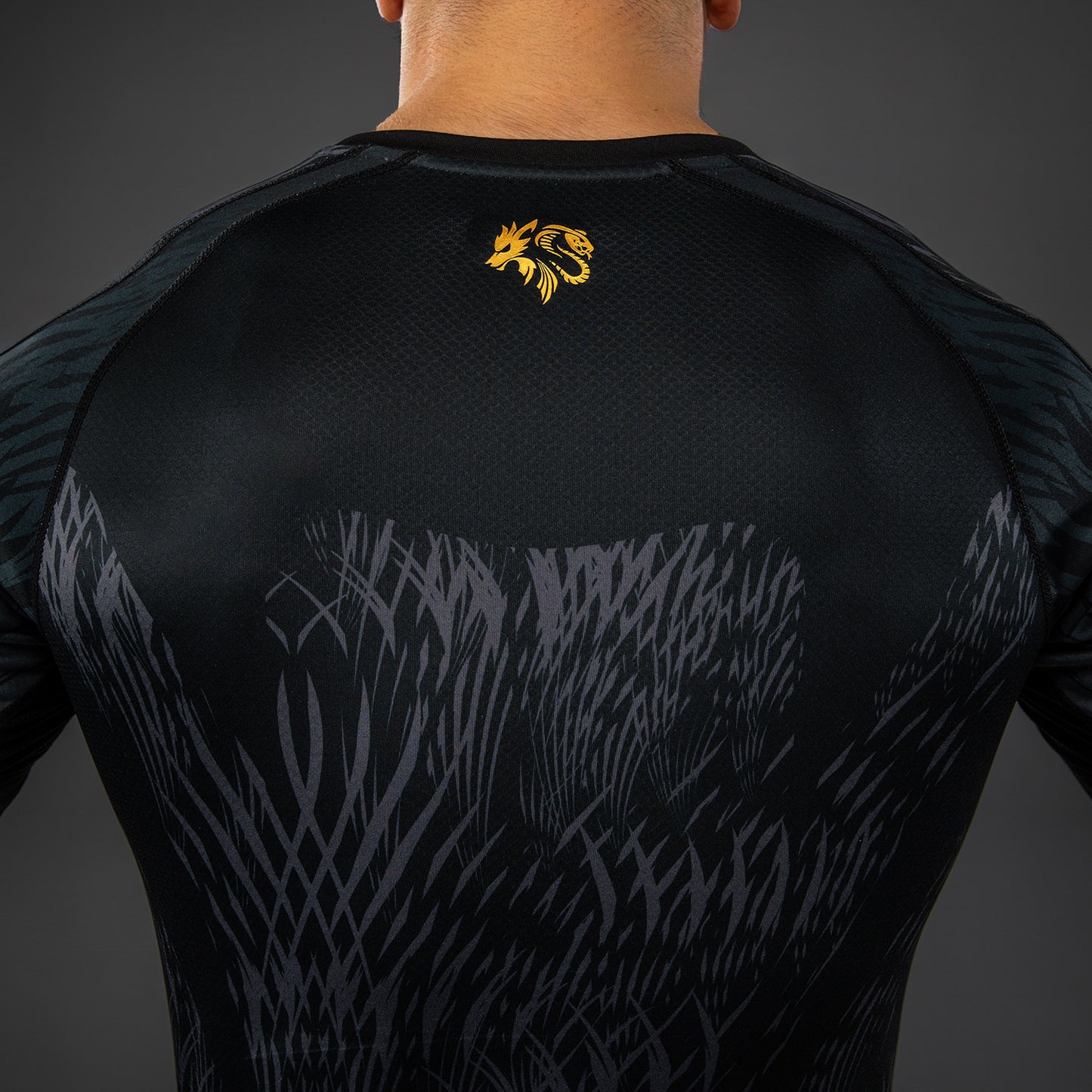 Venum x Chimaev Rashguard a Maniche Lunghe - Nero/Grigio