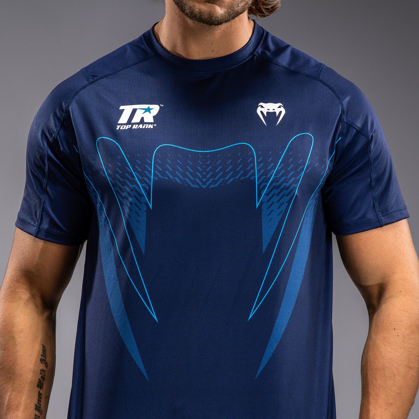 Venum x Top Rank Original Maglietta Dry tech da Uomo - Blu Navy