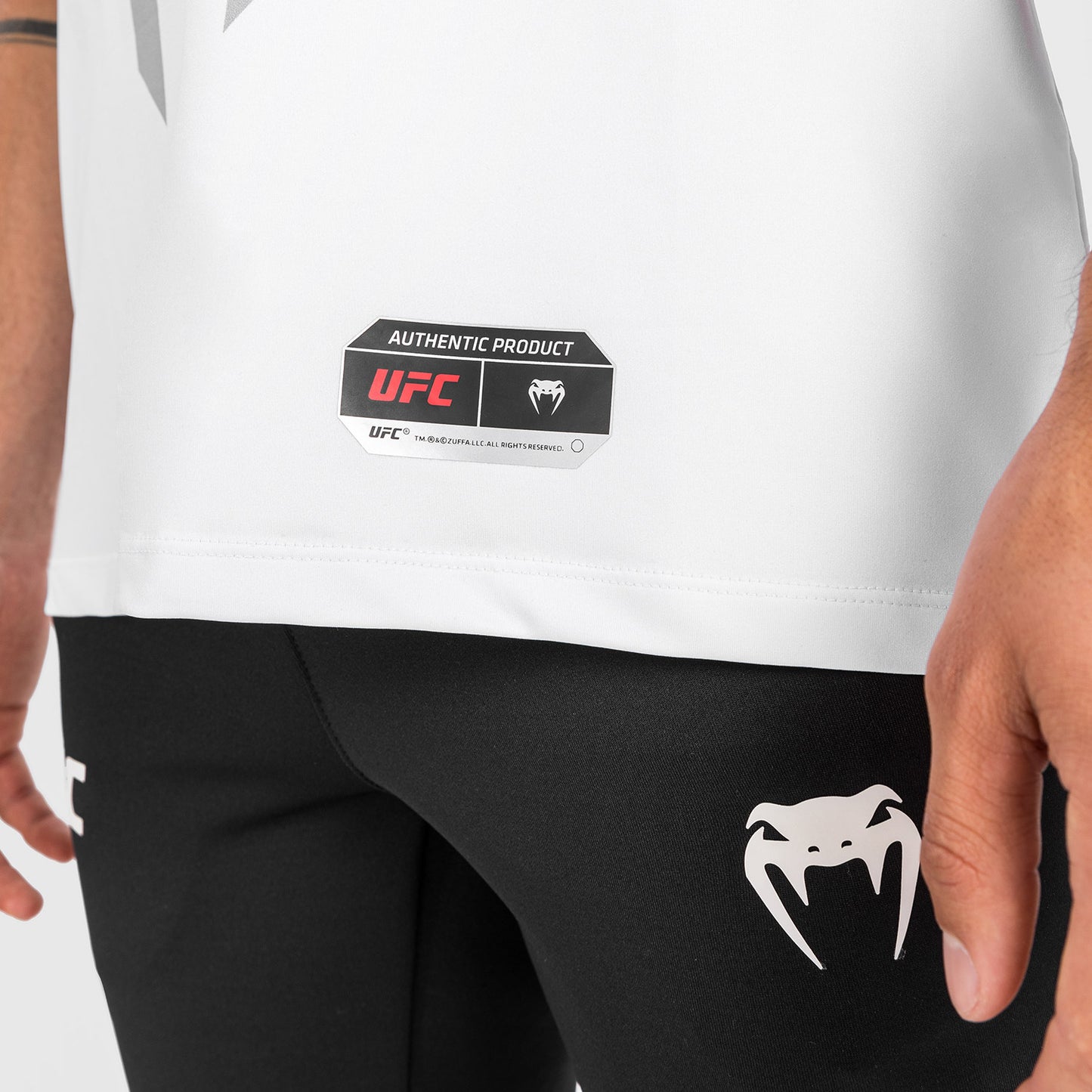 Maglia UFC Venum Authentic Fight Night 2.0 Uomo - Bianco