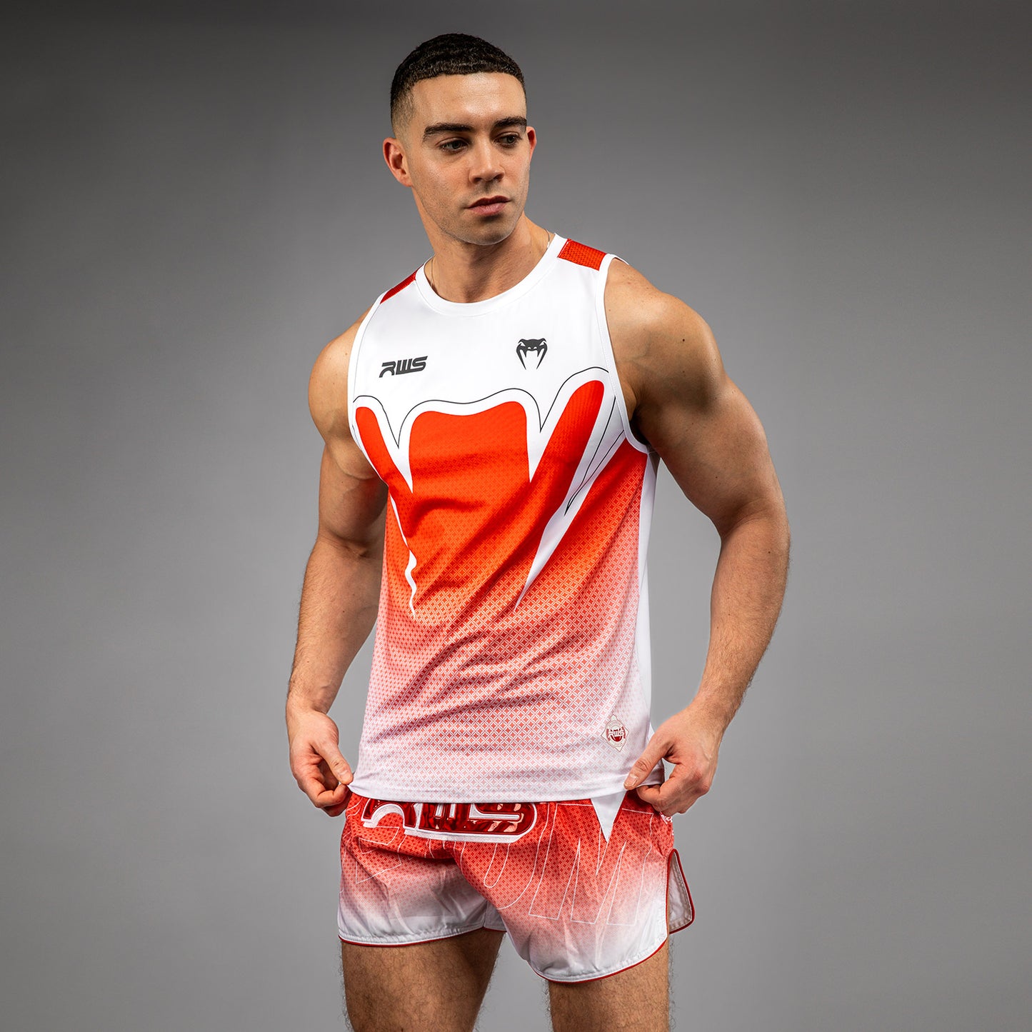 Venum x RWS 2.0 Canotta Dry-Tech da uomo – Bianco/Rosso