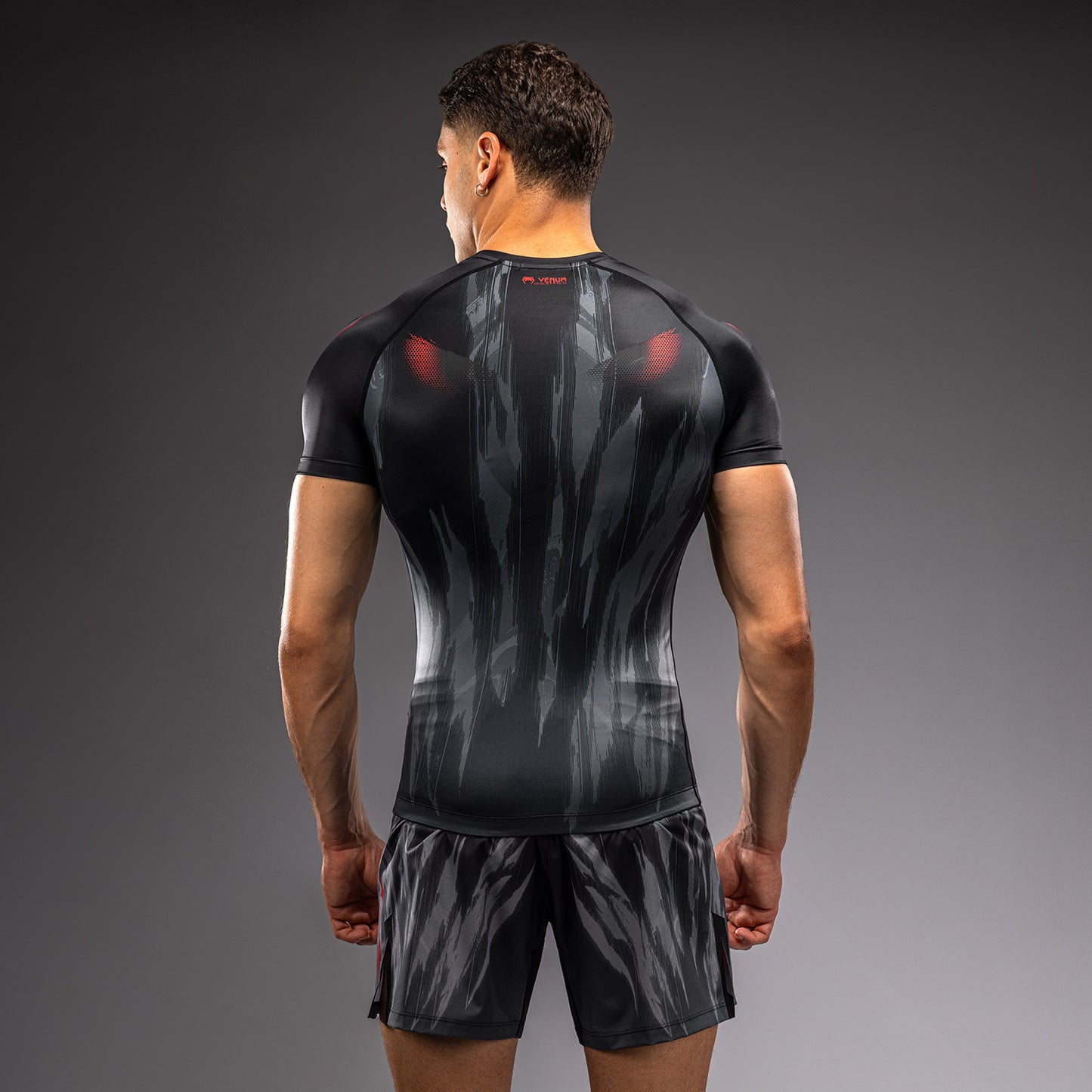 Venum Demon Rashguard a Maniche Corte - Nero/Grigio
