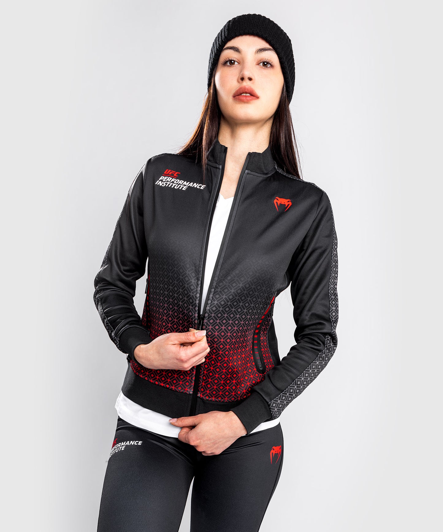 Giacca Venum UFC Performance Institute - Per Donna - Nero/Rosso
