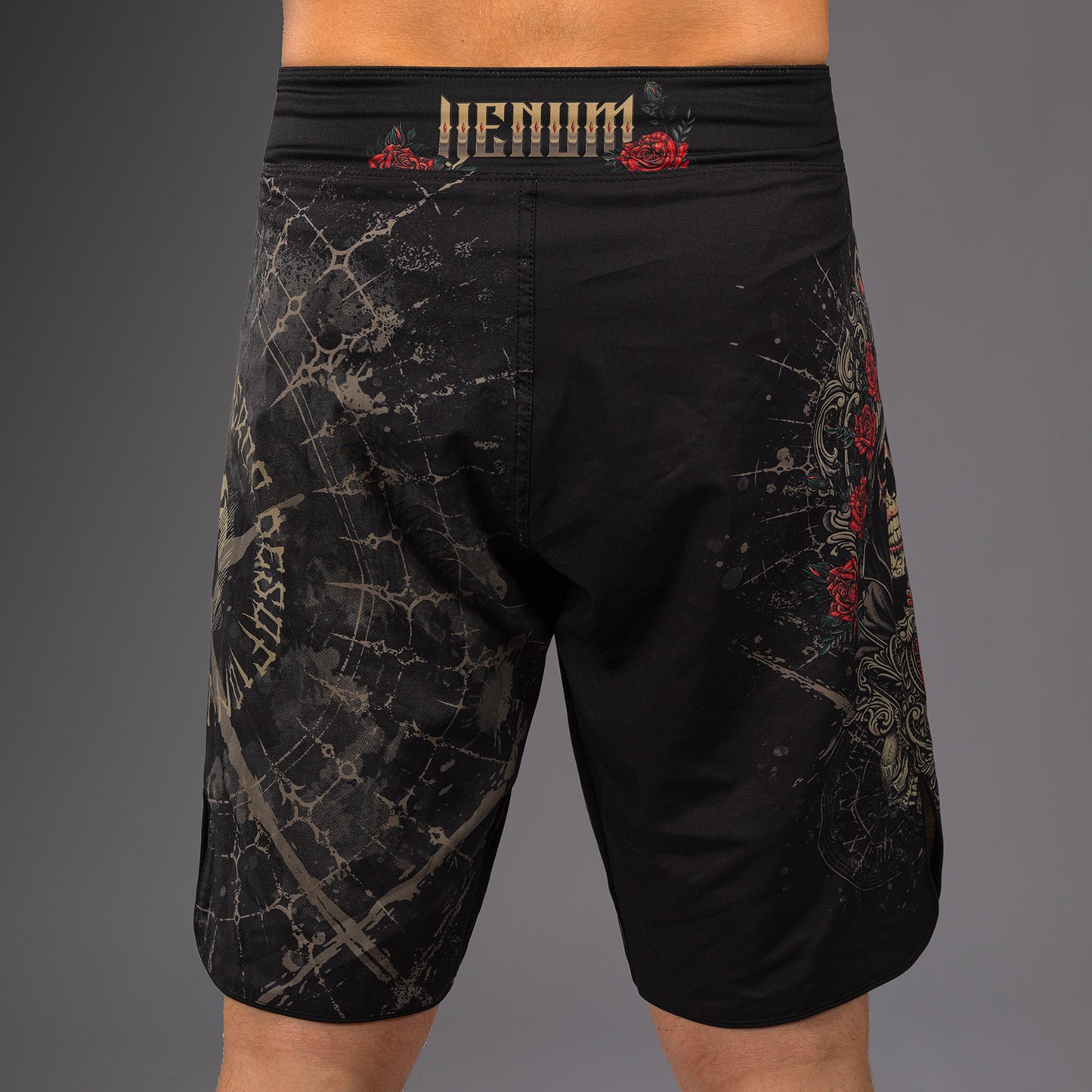 Venum Santa Muerte 5.0 Pantaloncini da Combattimento da Uomo - Nero Profondo/Oro
