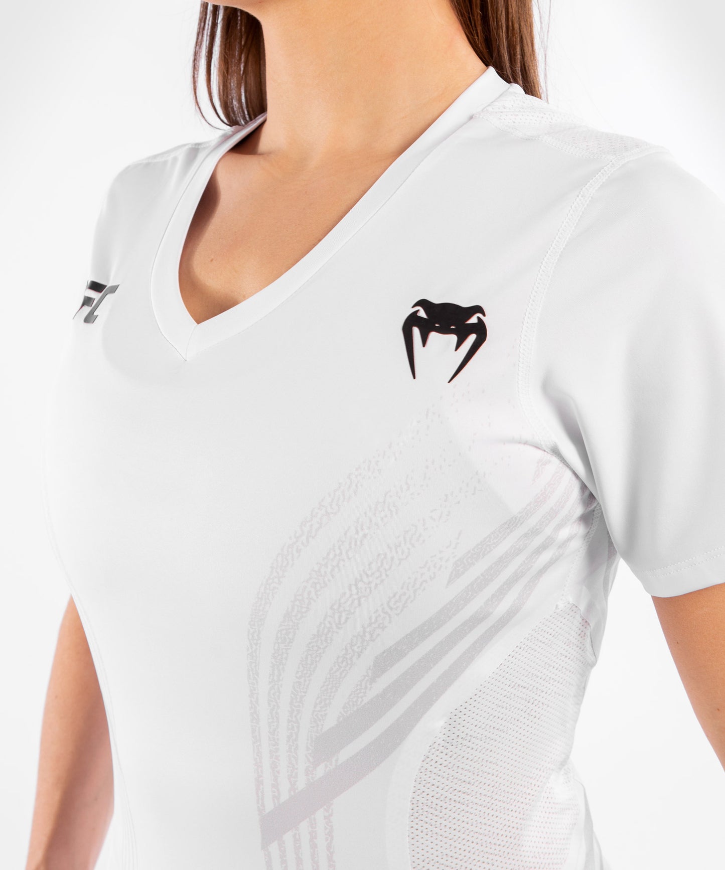 Maglia Tecnica Donna Personalizzata UFC Venum Authentic Fight Night - Bianco