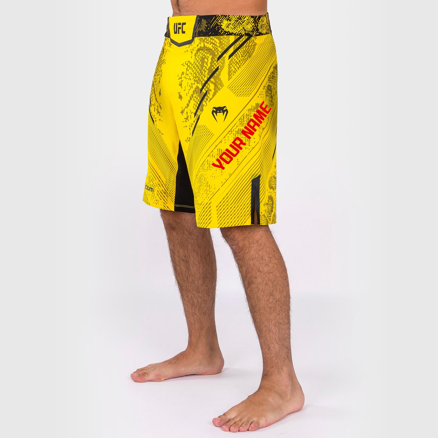Pantaloncini da combattimento UFC Adrenaline by Venum personalizzati Authentic Fight Night Uomo - Long Fit - Giallo