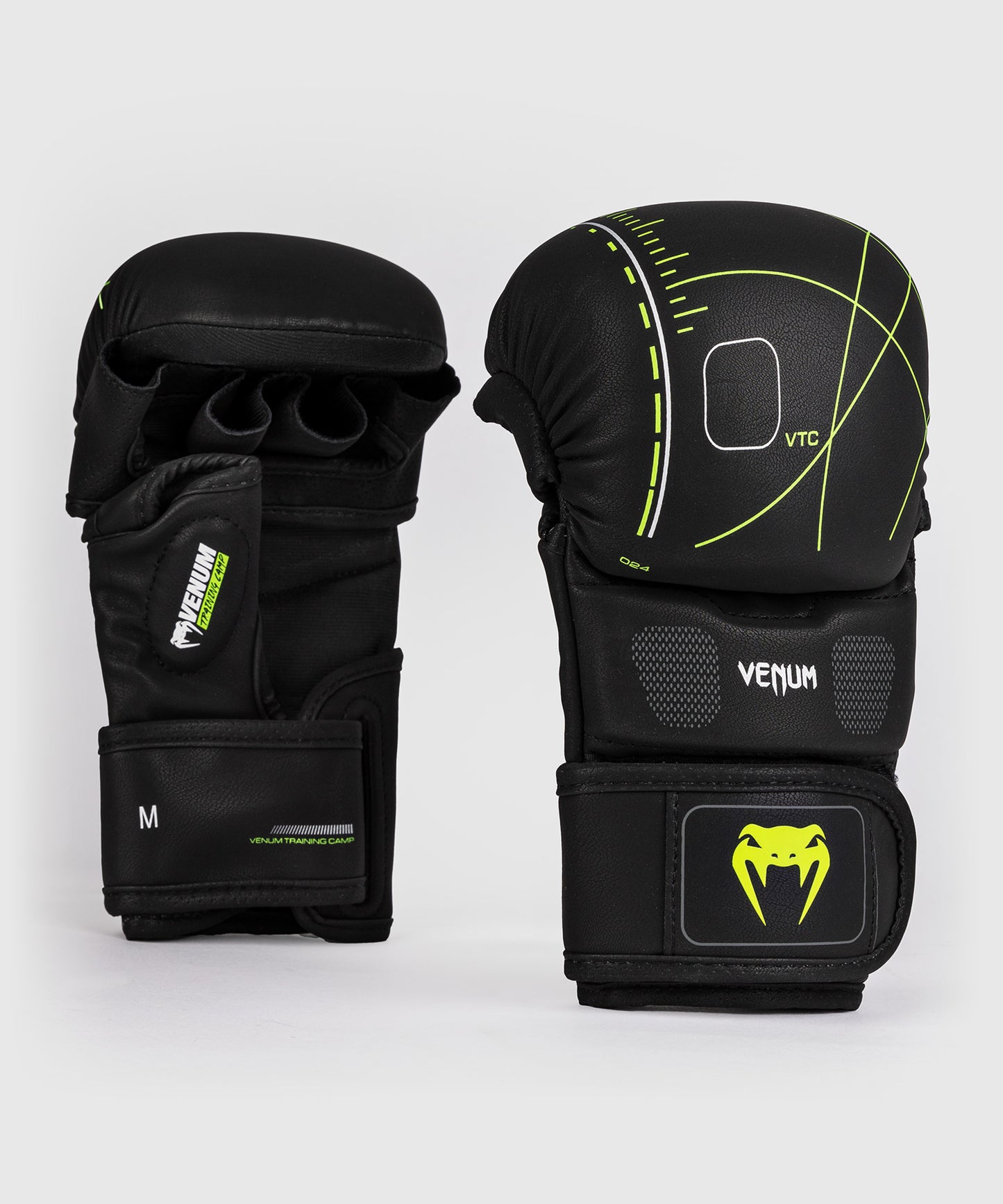 Venum Training Camp 4.0 Guanti da sparring per MMA - Nero/Verde chiaro