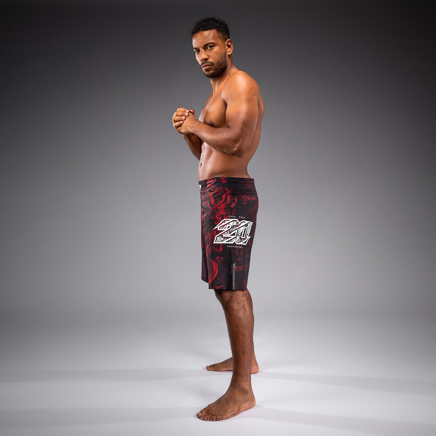 Venum 20th Anniversary Pantaloncini da Combattimento - Nero/Rosso