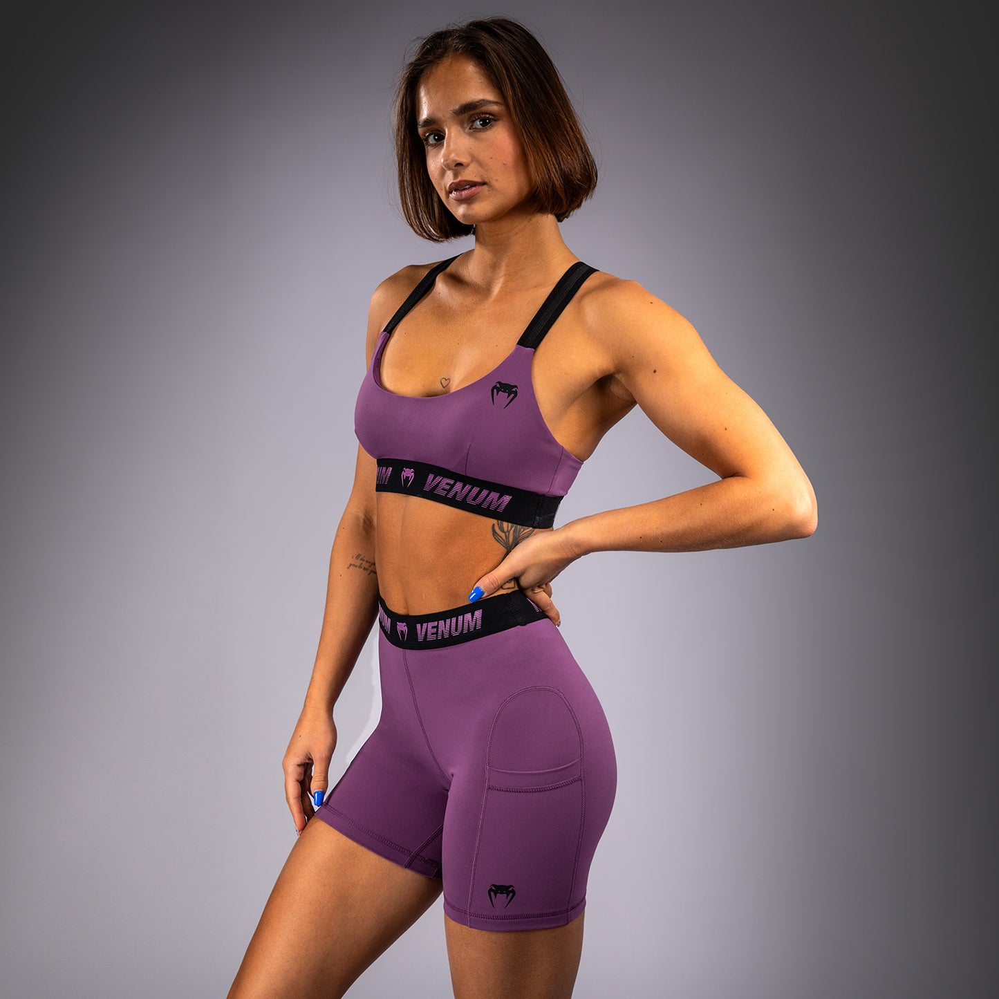 Venum Elevate Pantaloncini lunghi Vale Tudo da donna - Dusky Orchid