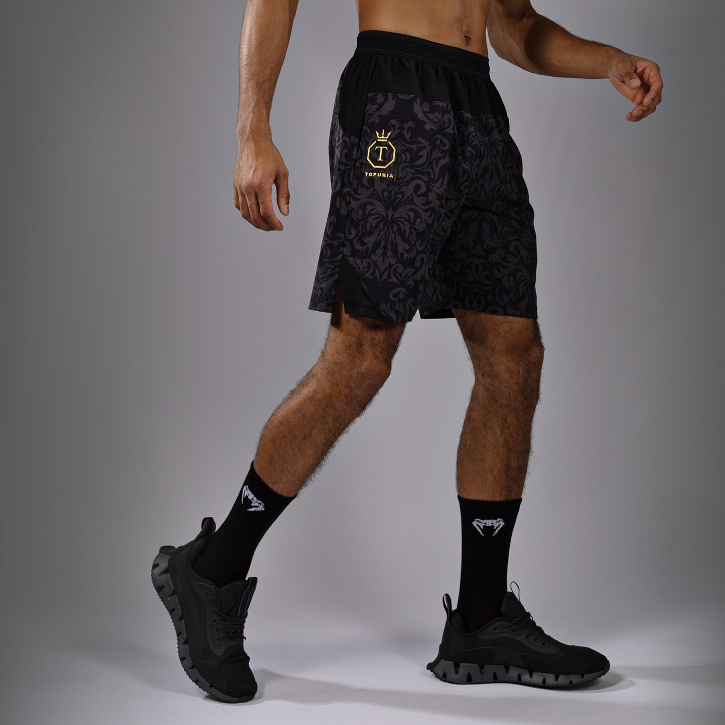 Venum x Topuria Unmatched Edition Pantaloni da Allenamento - Nero/Oro