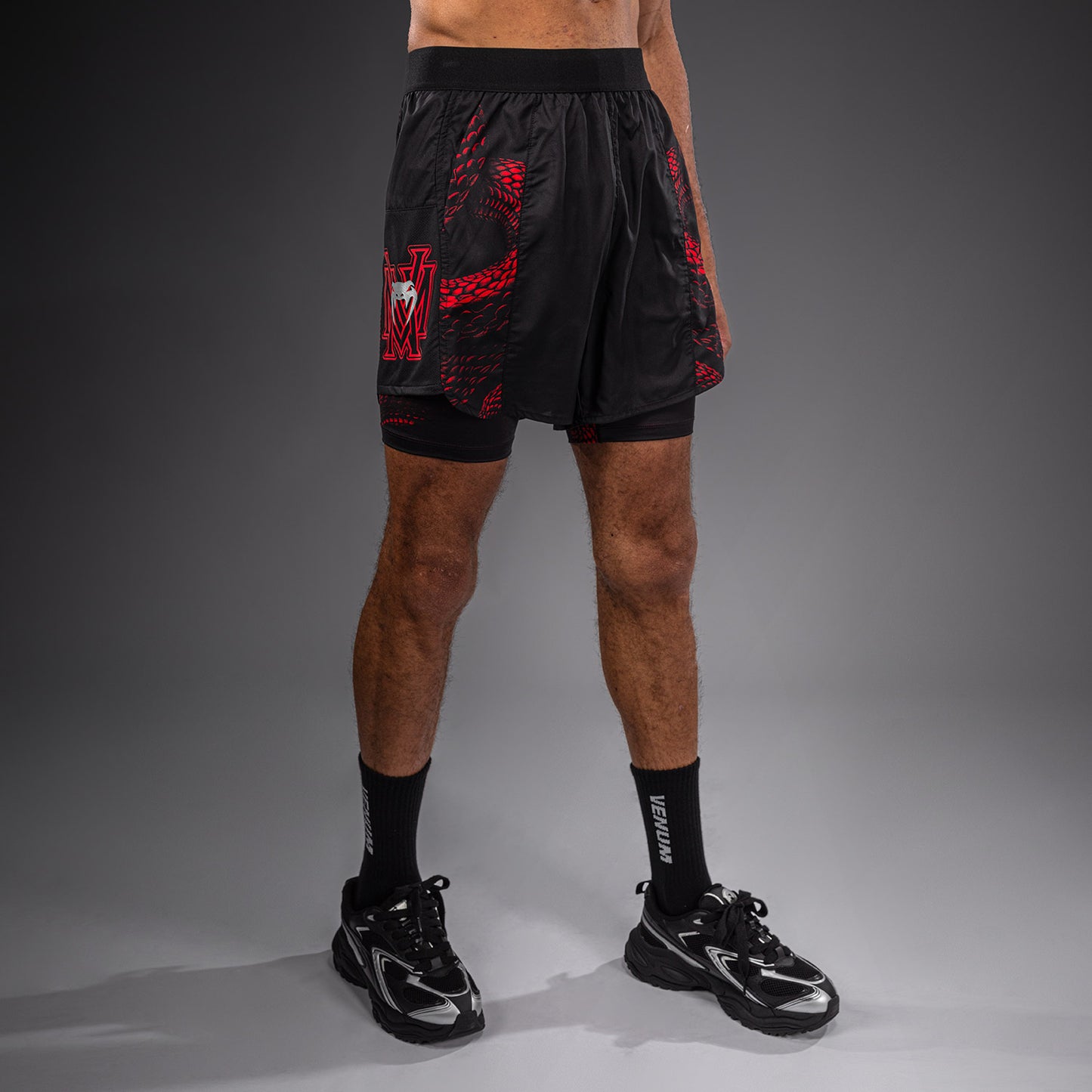 Venum Matupa Pantaloncini da Allenamento - Nero/Rosso/Argento