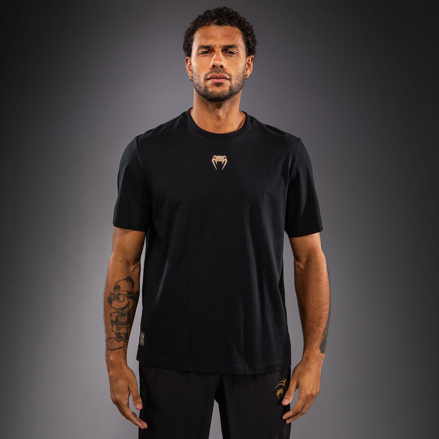 Venum Fight Icon T-shirt in Cotone - Nero