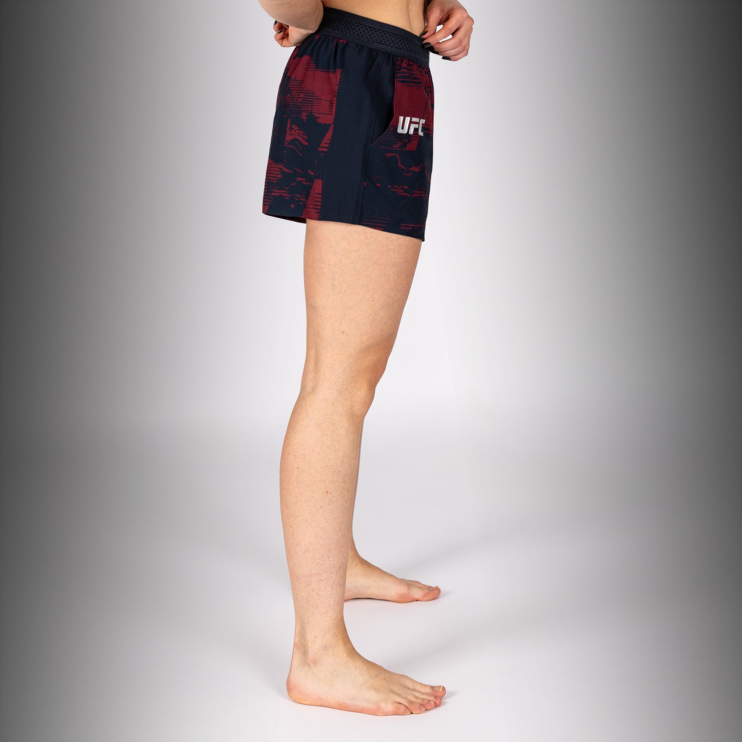 UFC Zenith by Venum Authentic Fight Week Pantaloncini Performance Donna - Blu navy/Bordeaux/Argento